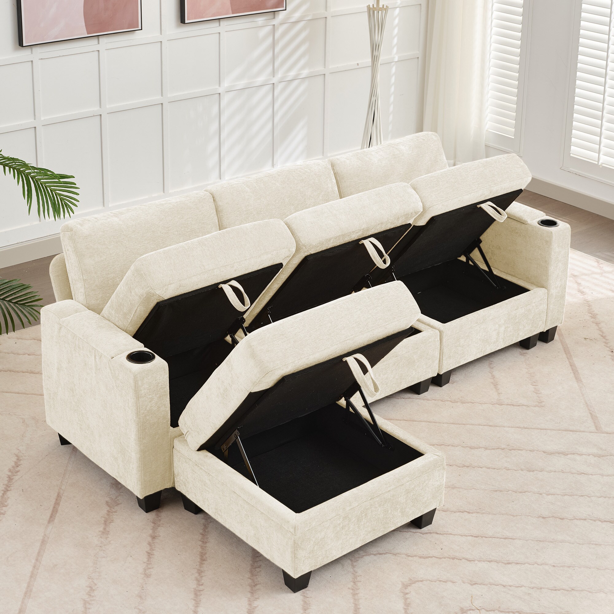 VOUA SAF-XNECW3-BE1 Sofas-Loveseats - View #2
