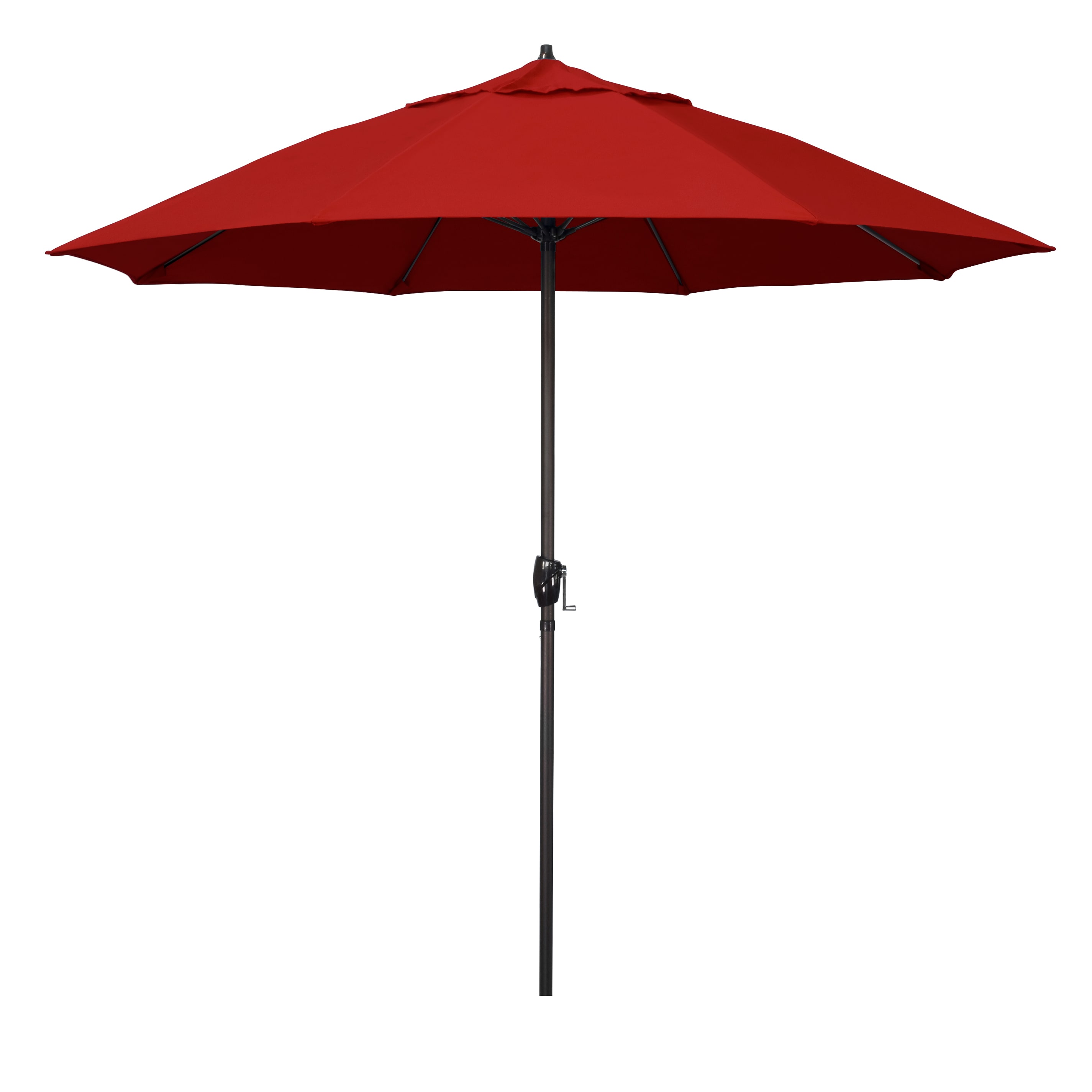 California Umbrella ATAF908117-5403 9-ft Aluminum Red Market Patio Umbrella