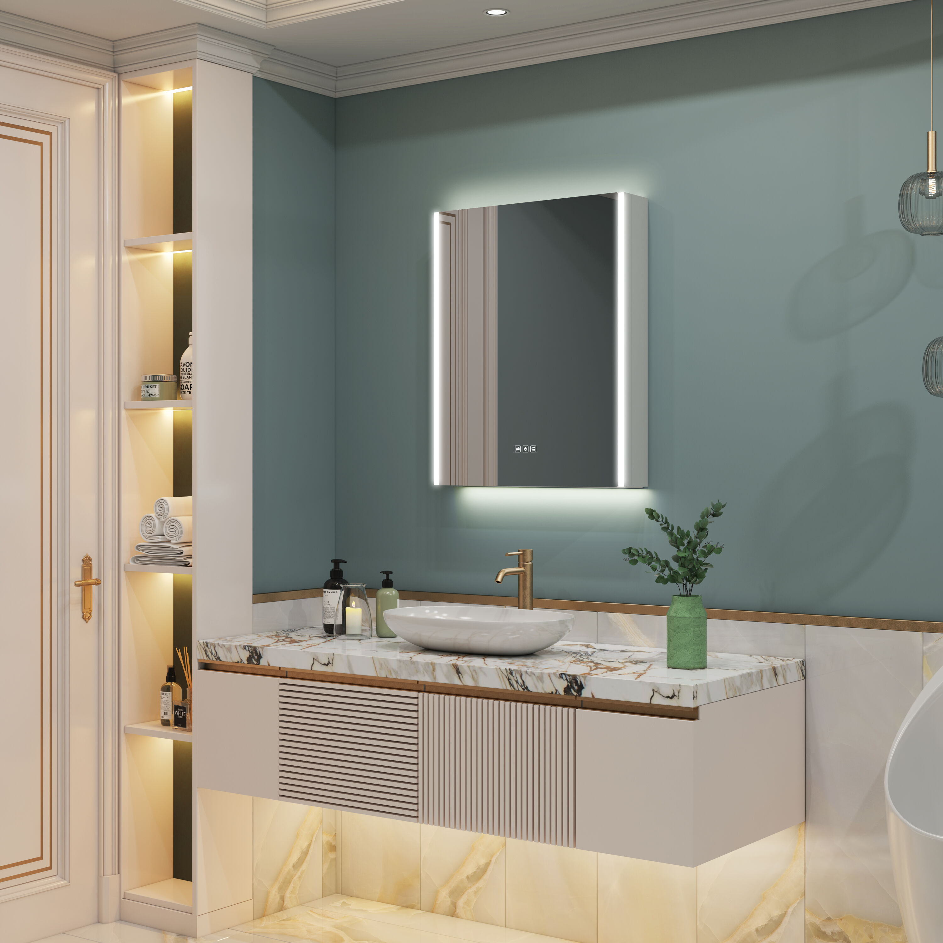 WELLFOR W14MCL2430L Bathroom-Medicine-Cabinets - View #10