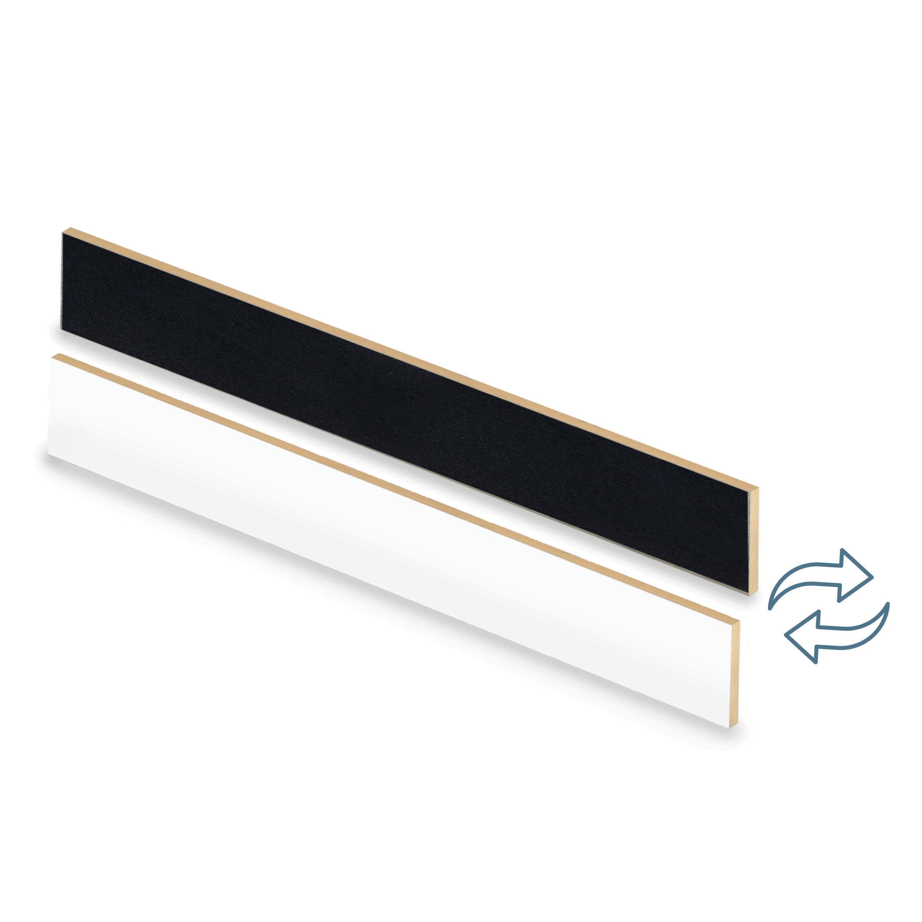 Zamma 20R07115 47-Inches x 7.375-Inches x 0.5-Inches Cap A Tread Stair Renewal System Ebony Stone Laminate Stair Riser