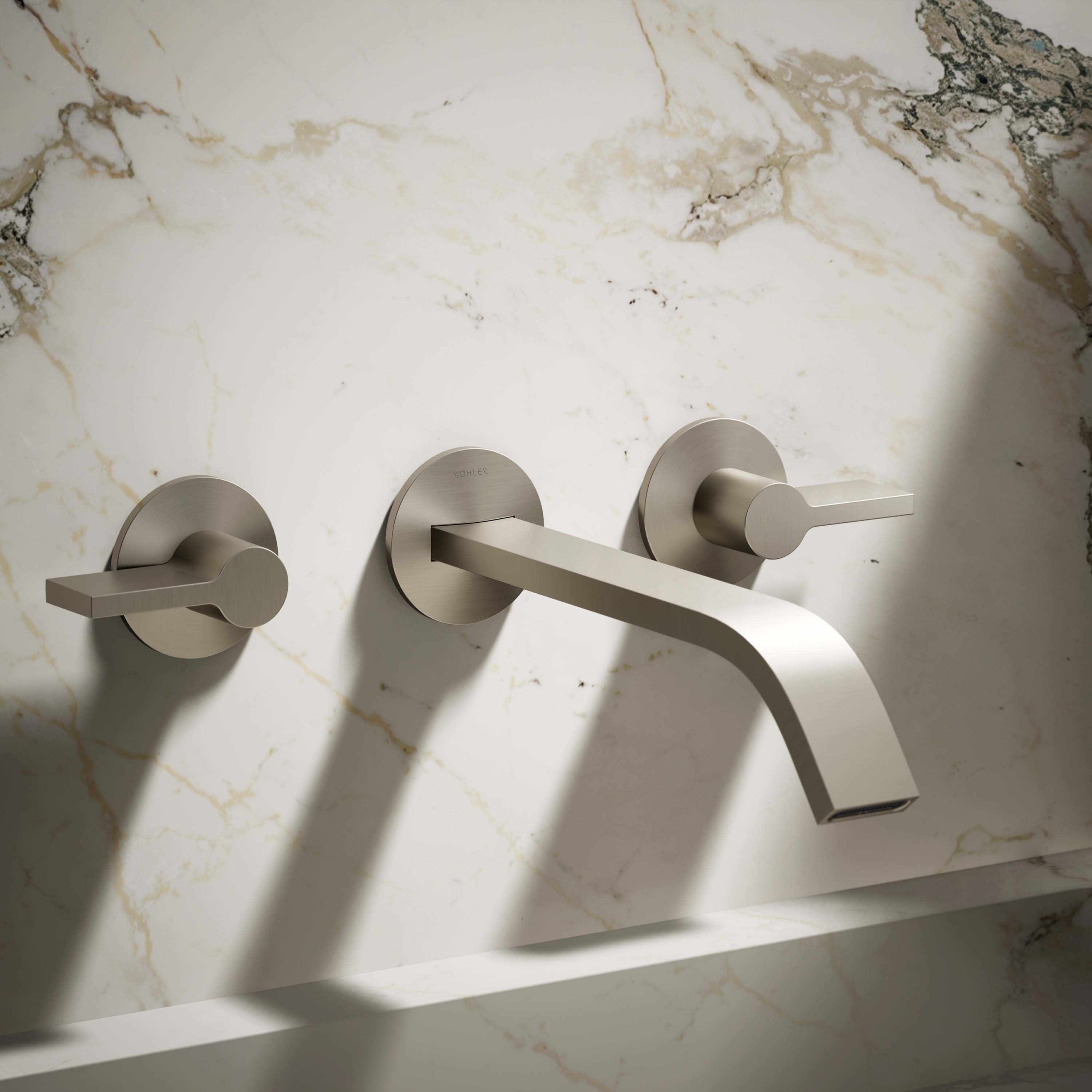 KOHLER K-T23888-BN Components Vibrant Brushed Nickel Universal Fit Bathtub Spout ( Escutcheon Included )