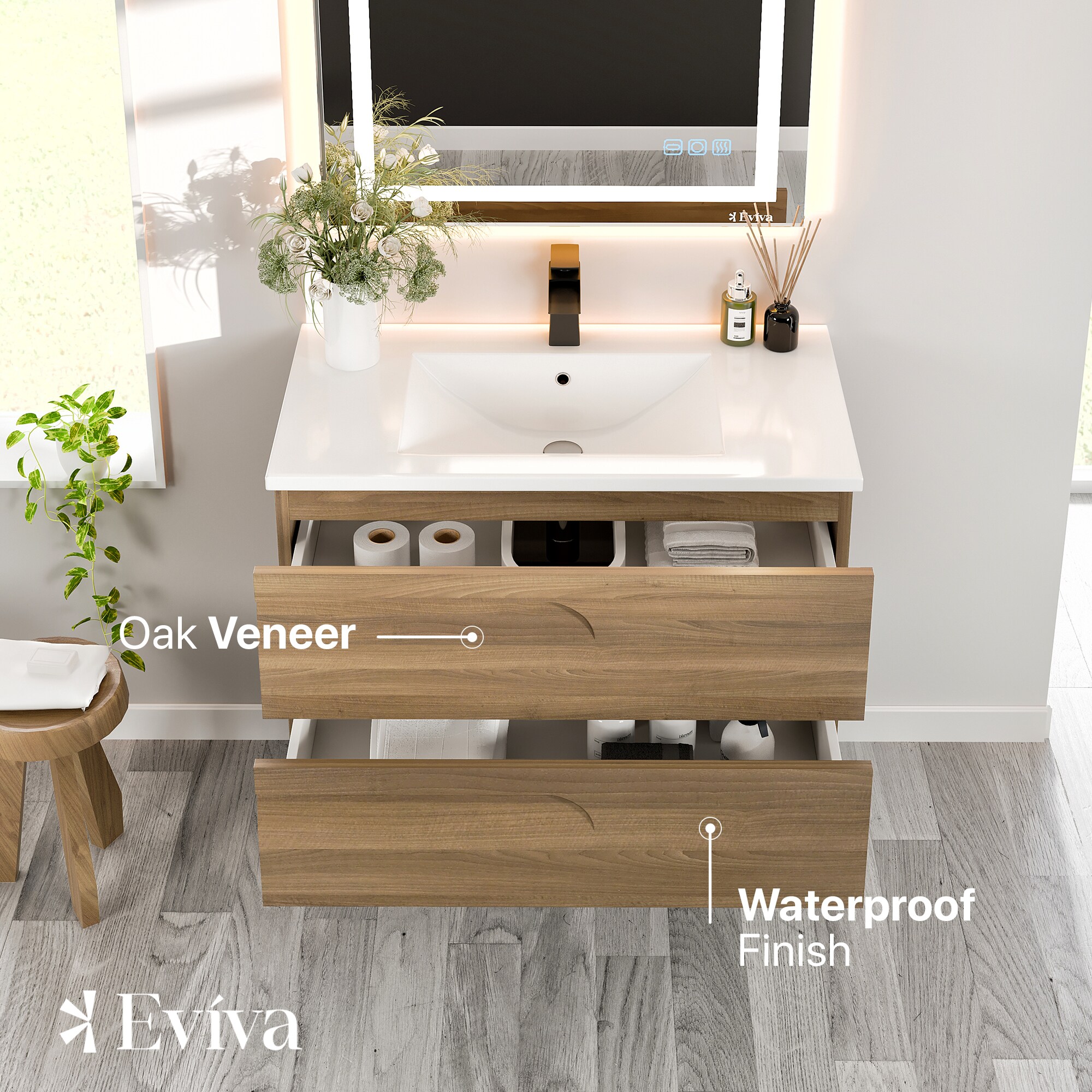 Eviva EVVN23-39GW-WM Bath-Vanity-Combo - View #3