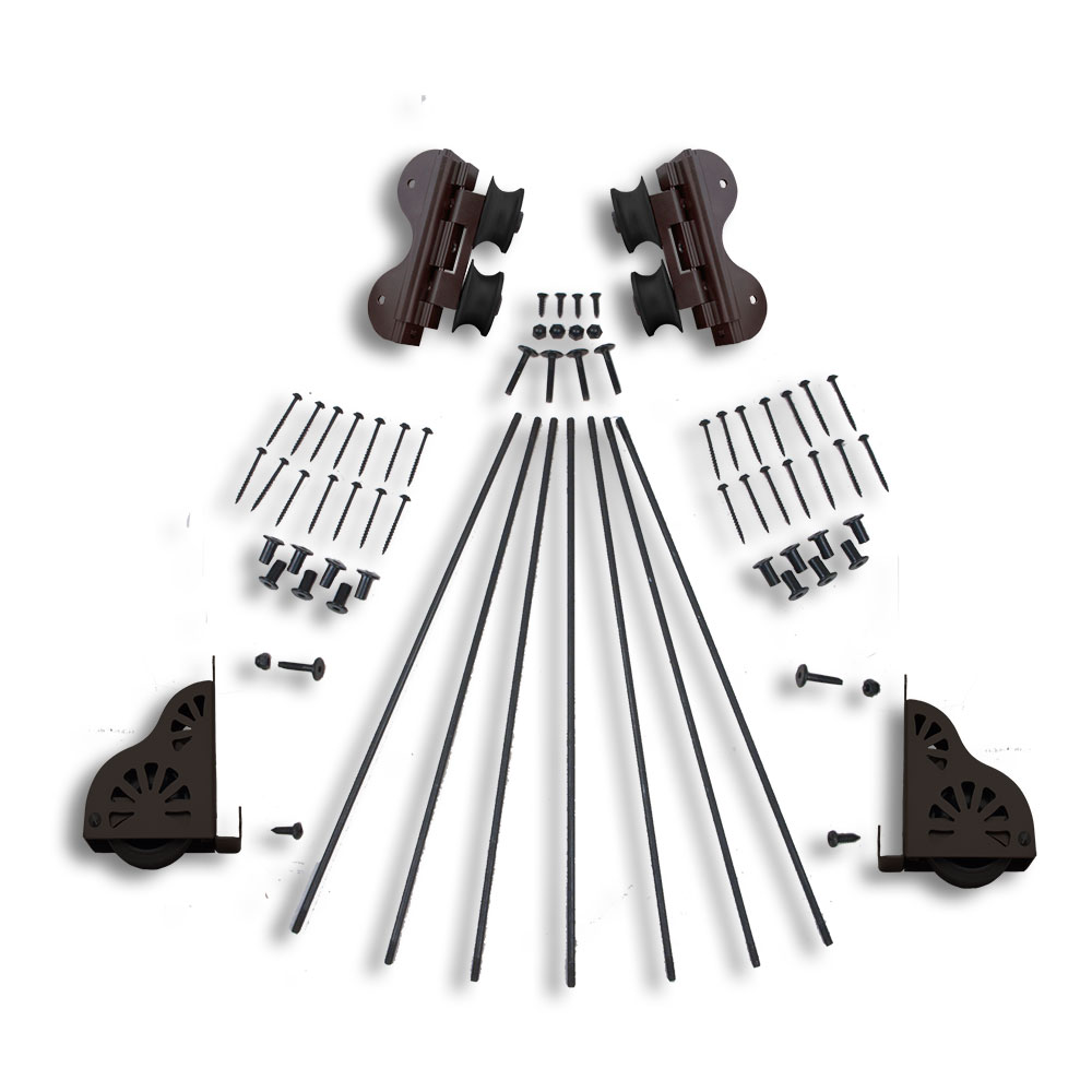 Quiet Glide QG71007 Bronze Library Ladder Hardware Kit