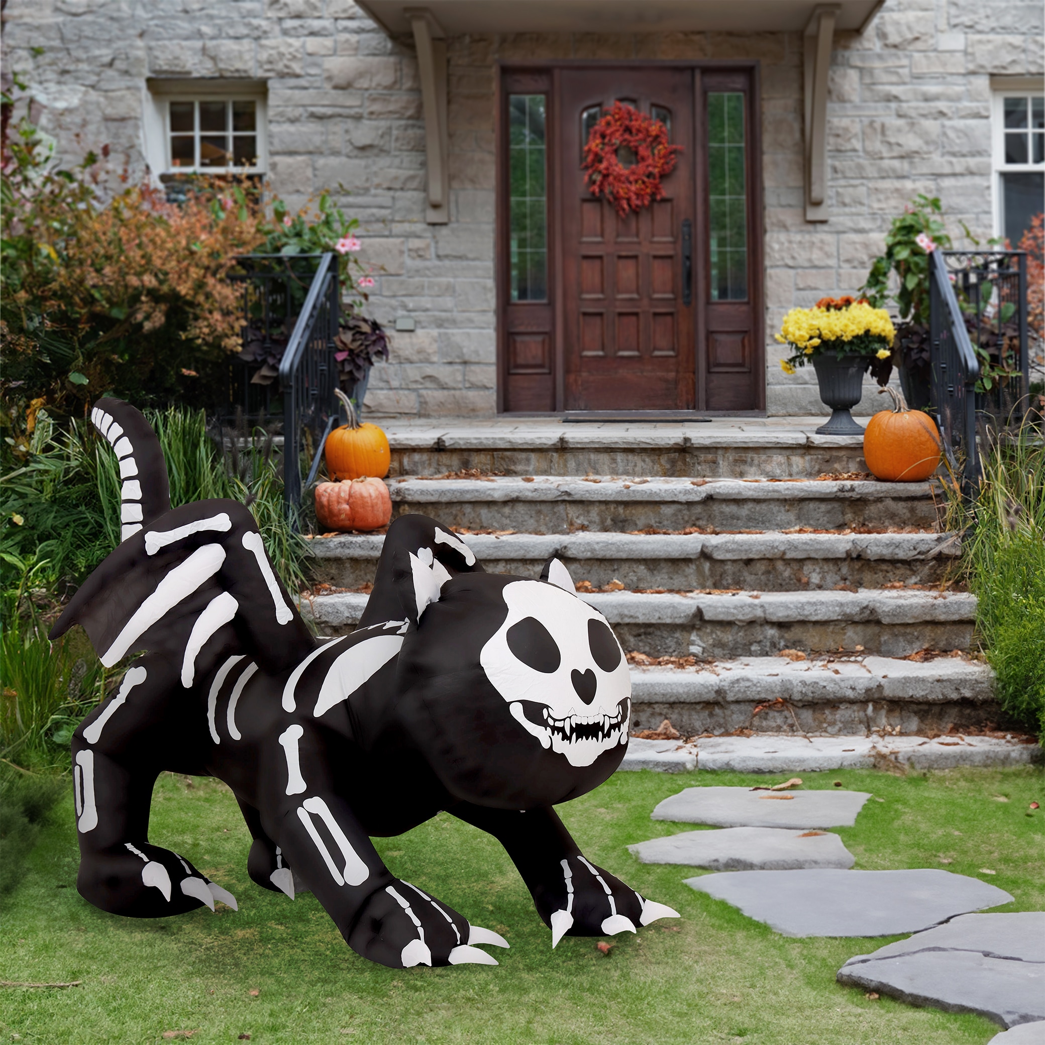 5.9 top Ft Halloween Decorations Inflatable Black Cat Halloween