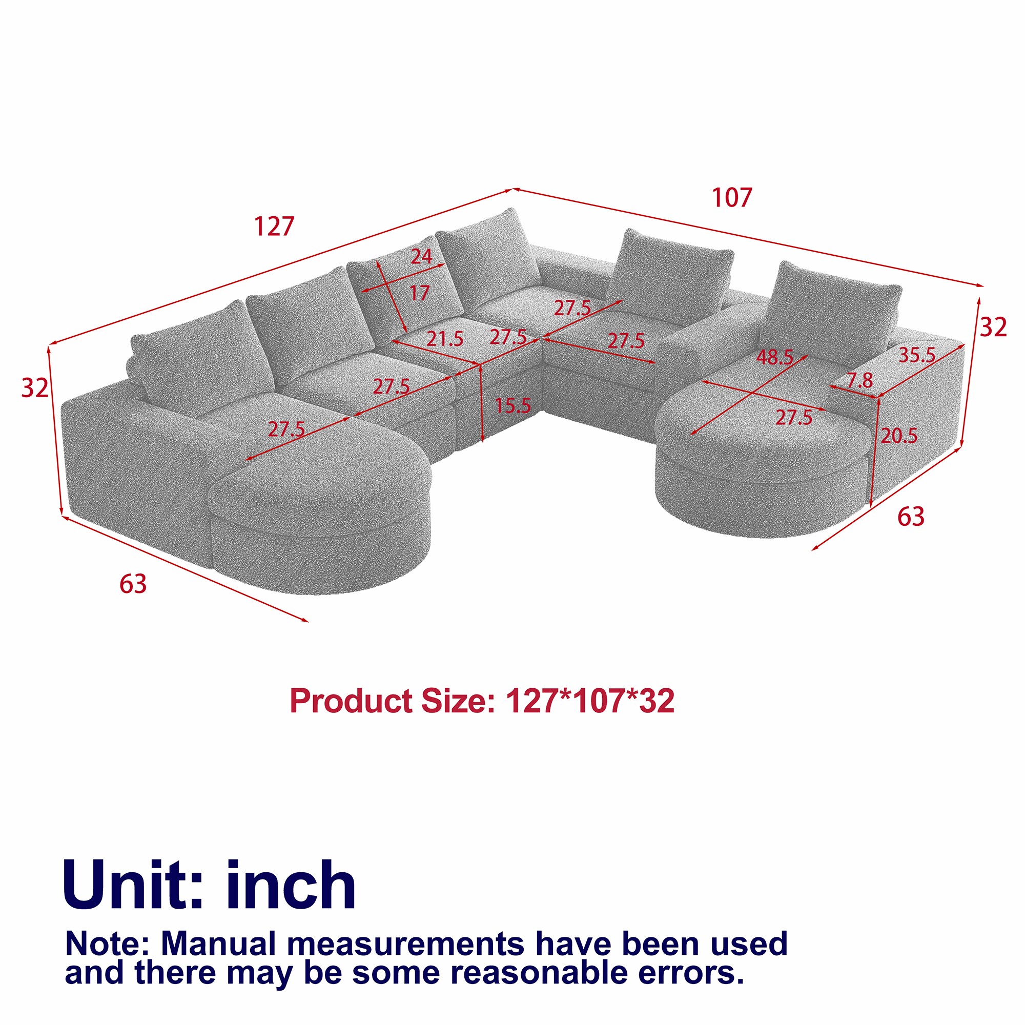 SINOFURN SYA020372BG Sofas-Loveseats - View #11
