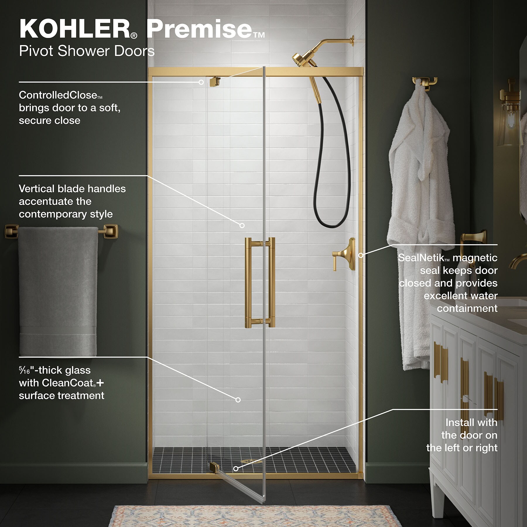 KOHLER 702480-8L-2MB Shower-Doors - View #6