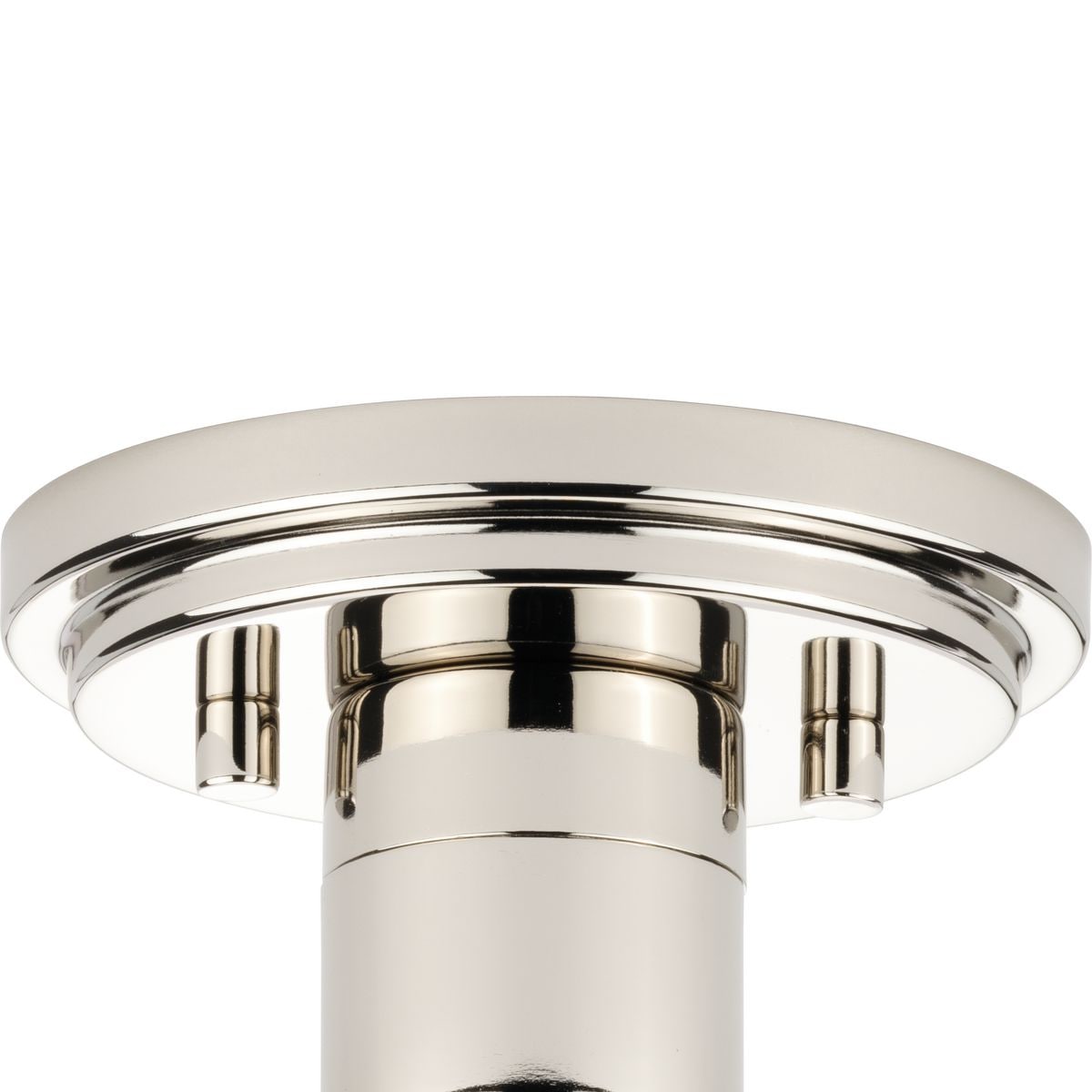 Adley Polished Nickel and Clear Glass Flush Mount Light