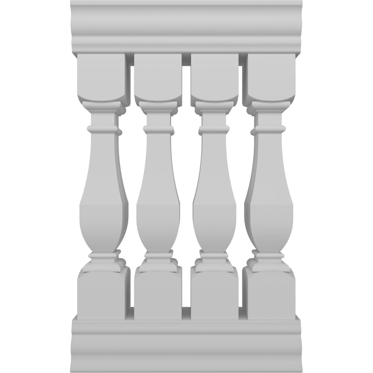 Ekena Millwork BALK42X024ACA FiberThane 2-Feet x 42-Inches Arcadian Fiberglass Deck Rail Kit