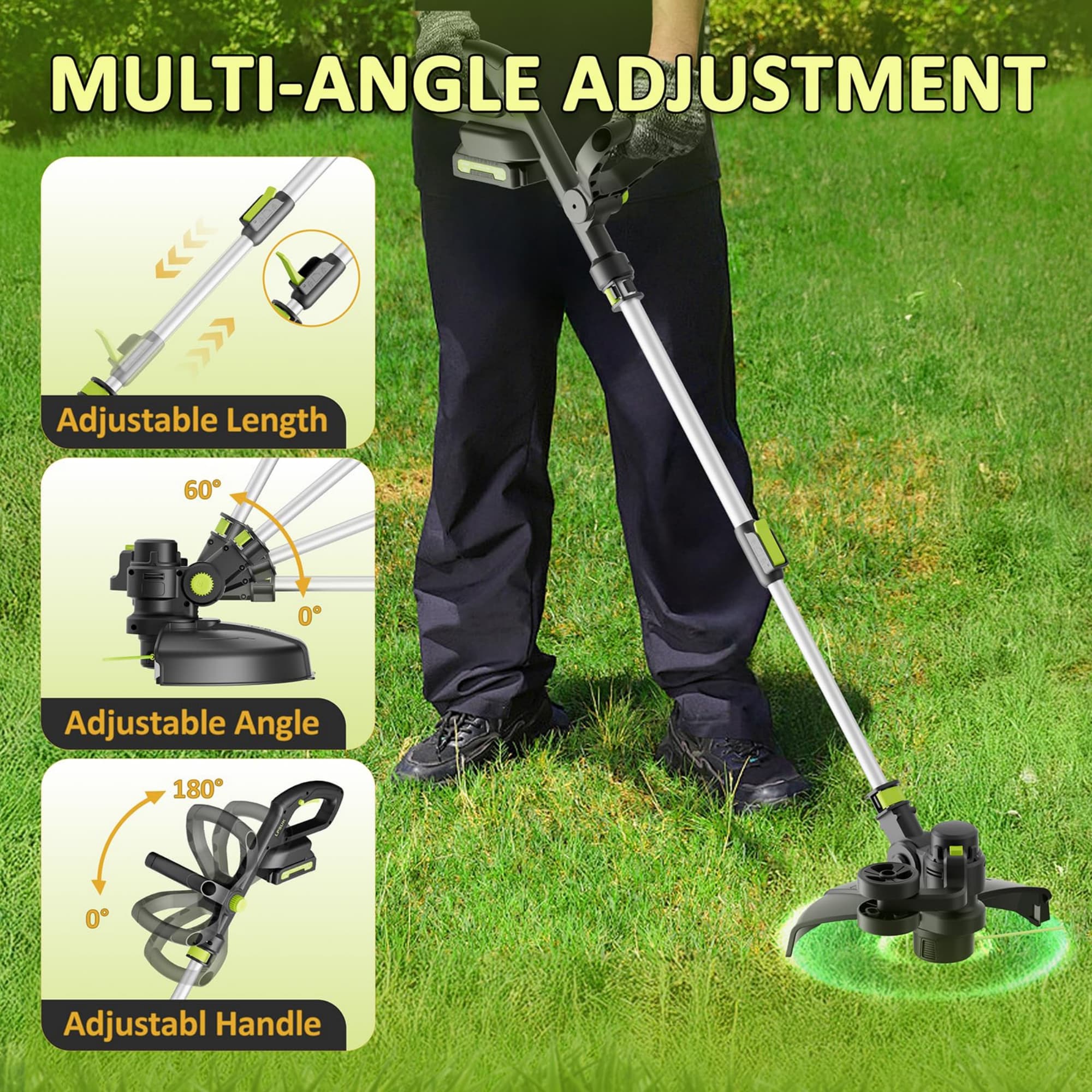 Angel Sar L2MJA527TELE15 Lawn-Edger - View #4
