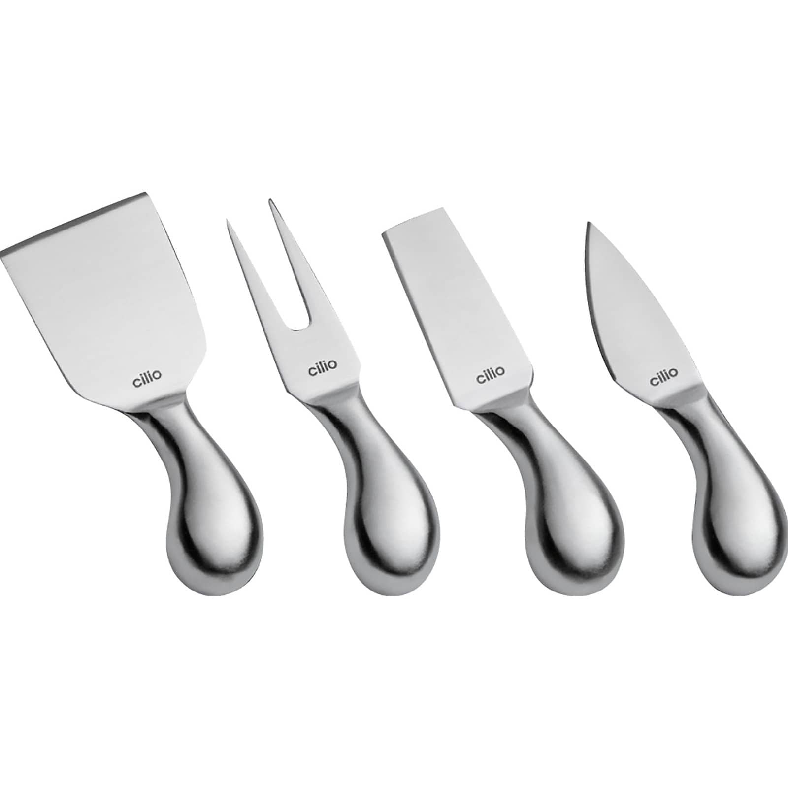 Cilio C294804 Piave 4 Piece Cheese Knife Set Stainless Steel