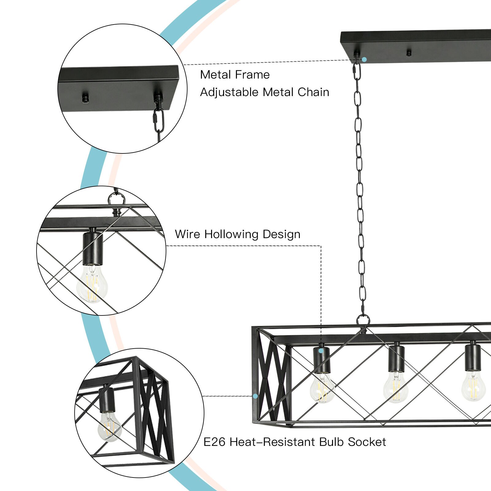Depuley WS-FND55-60B Pendant-Lights - View #3