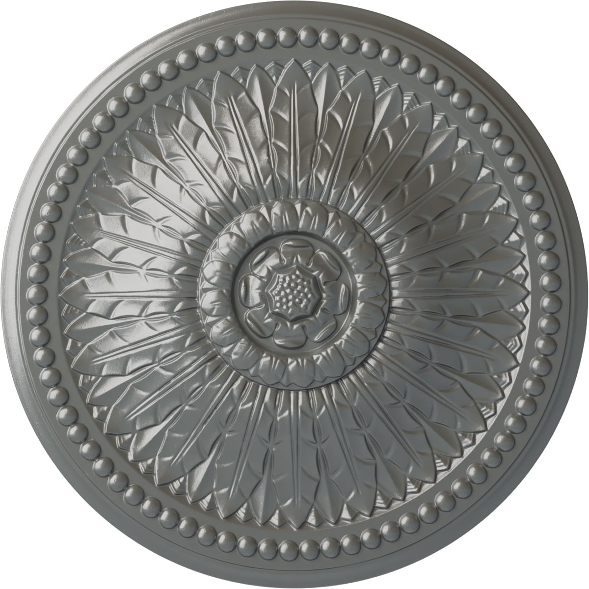 Ekena Millwork CM29SPSLS Springtime 29.375-in W x 29.375-in L Silver Polyurethane Ceiling Medallion