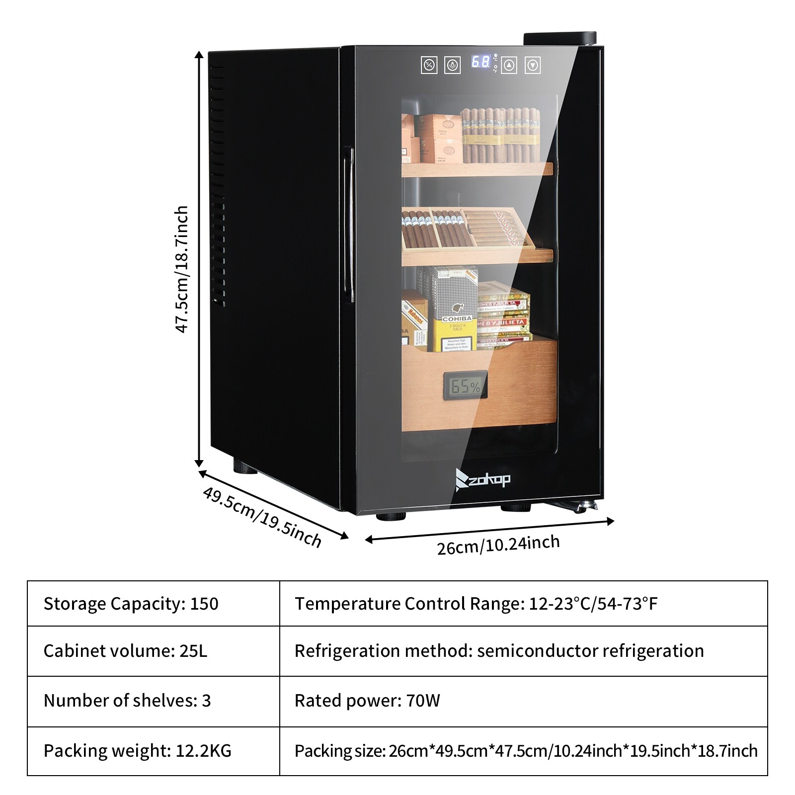 NewAir 34.25-in x 23.81-in x 23.62-in Black Freestanding Cabinet