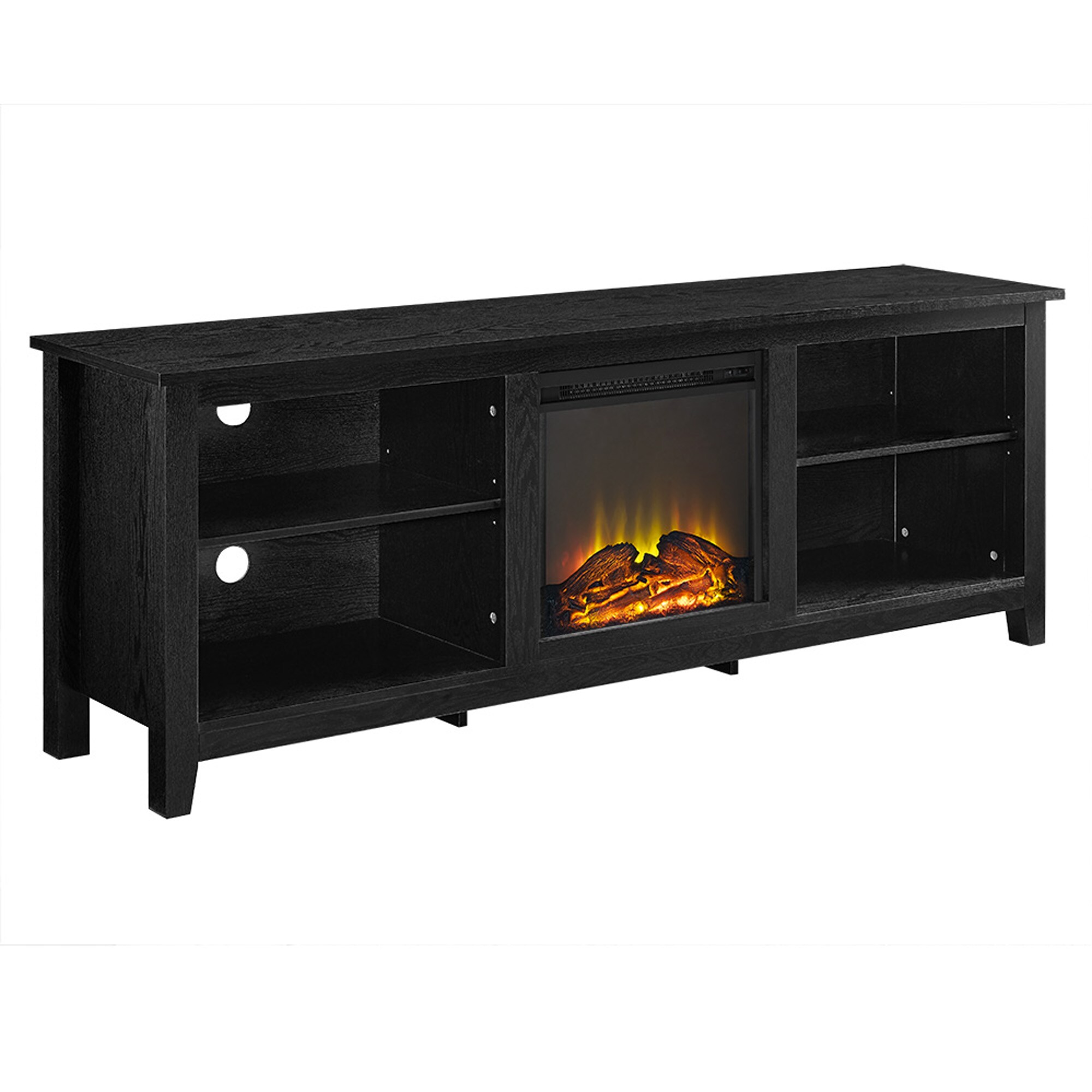 Walker Edison W70FP18BL Electric-Fireplaces - View #3