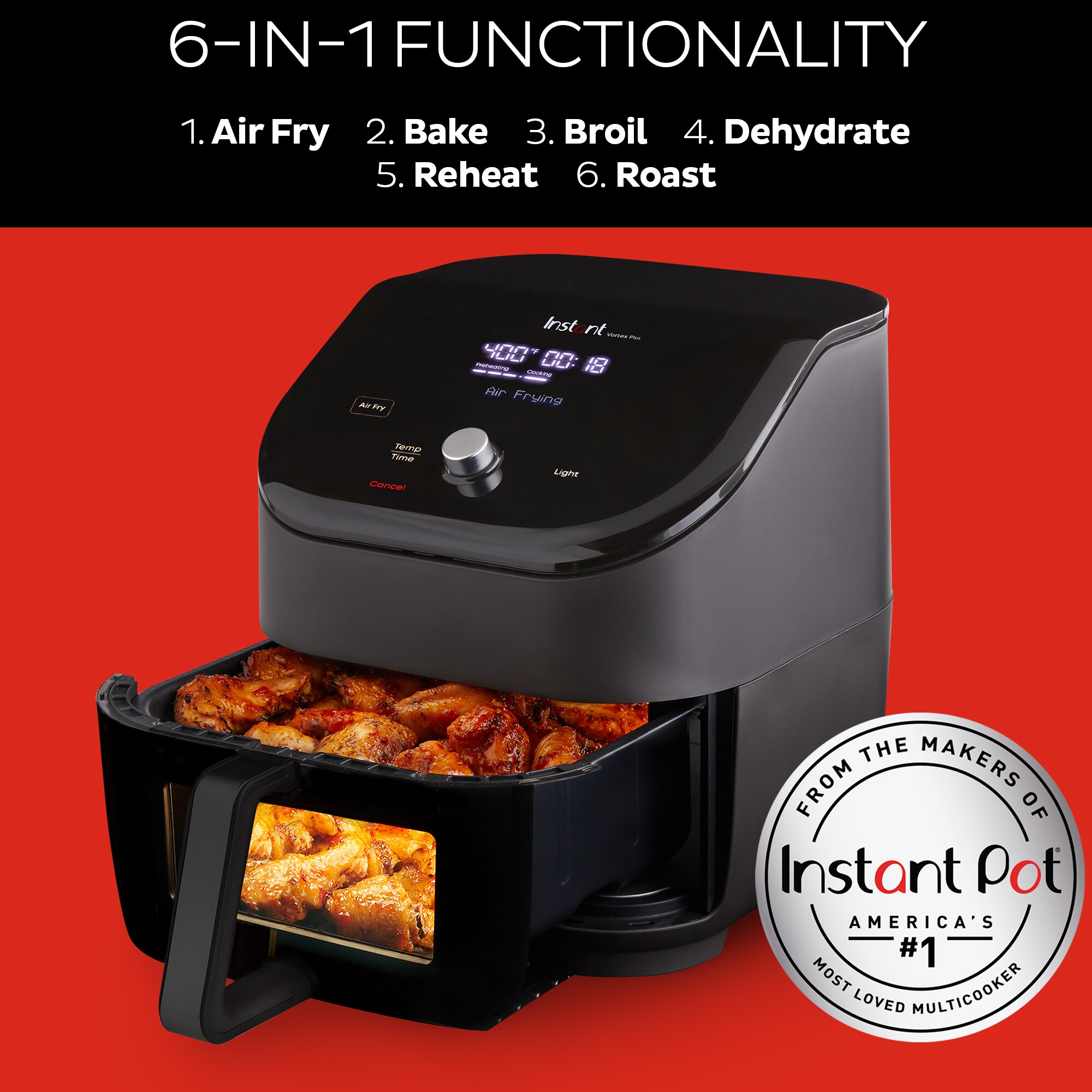 1400W Digital Air Fryer Hot Oven Cooker Nonstick Basket 8 Presets Knob  Control Oilless Deep Fryer for Potatoes Pizza Chicken - China Air Fryer and  Fryer price