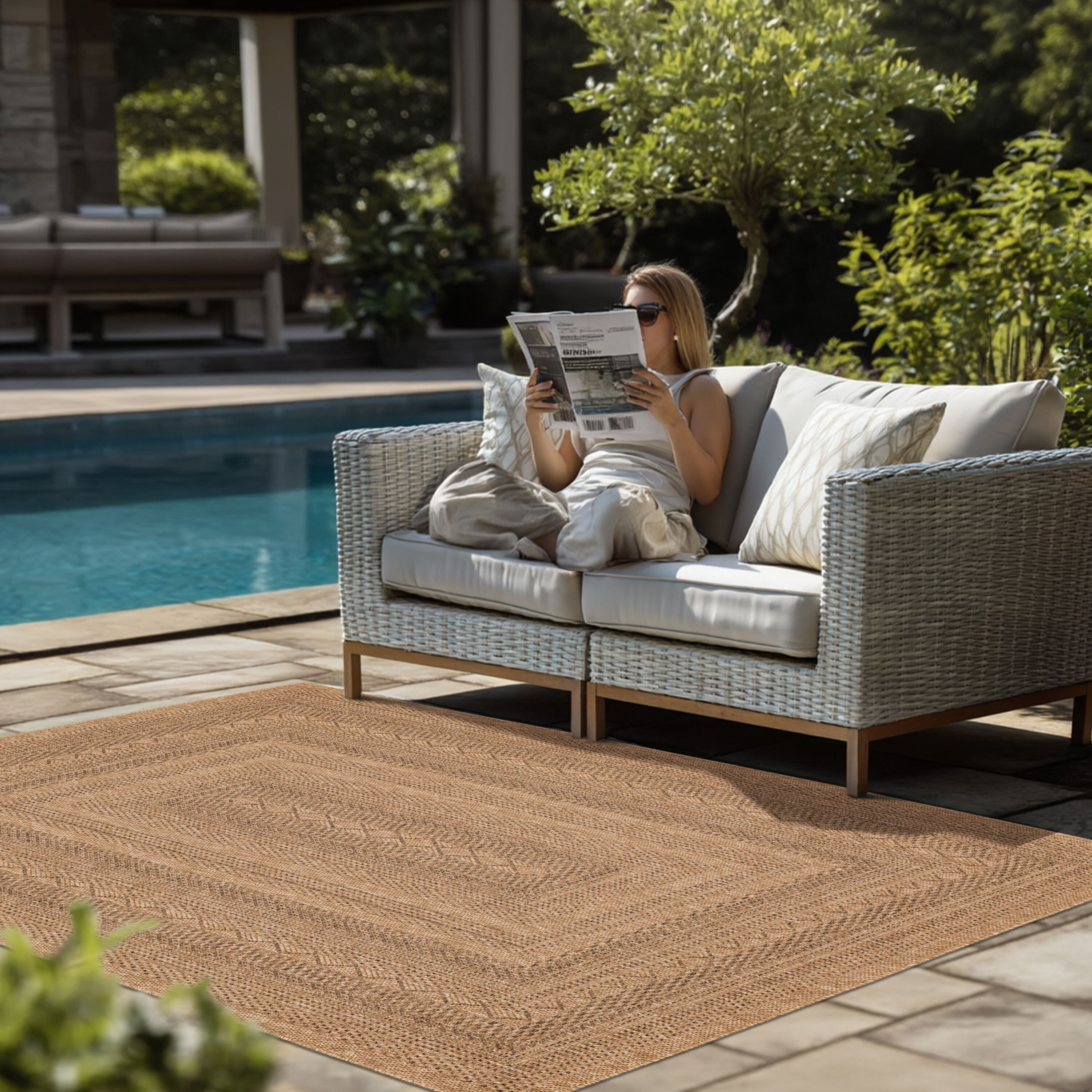 allen + roth with STAINMASTER R1337 429 472072 rugs - View #5