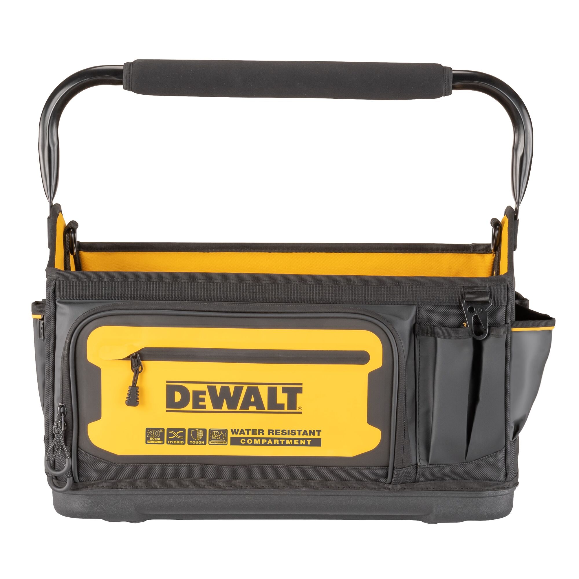 DEWALT Black/Yellow Polyester 8-in Zippered Backpack at