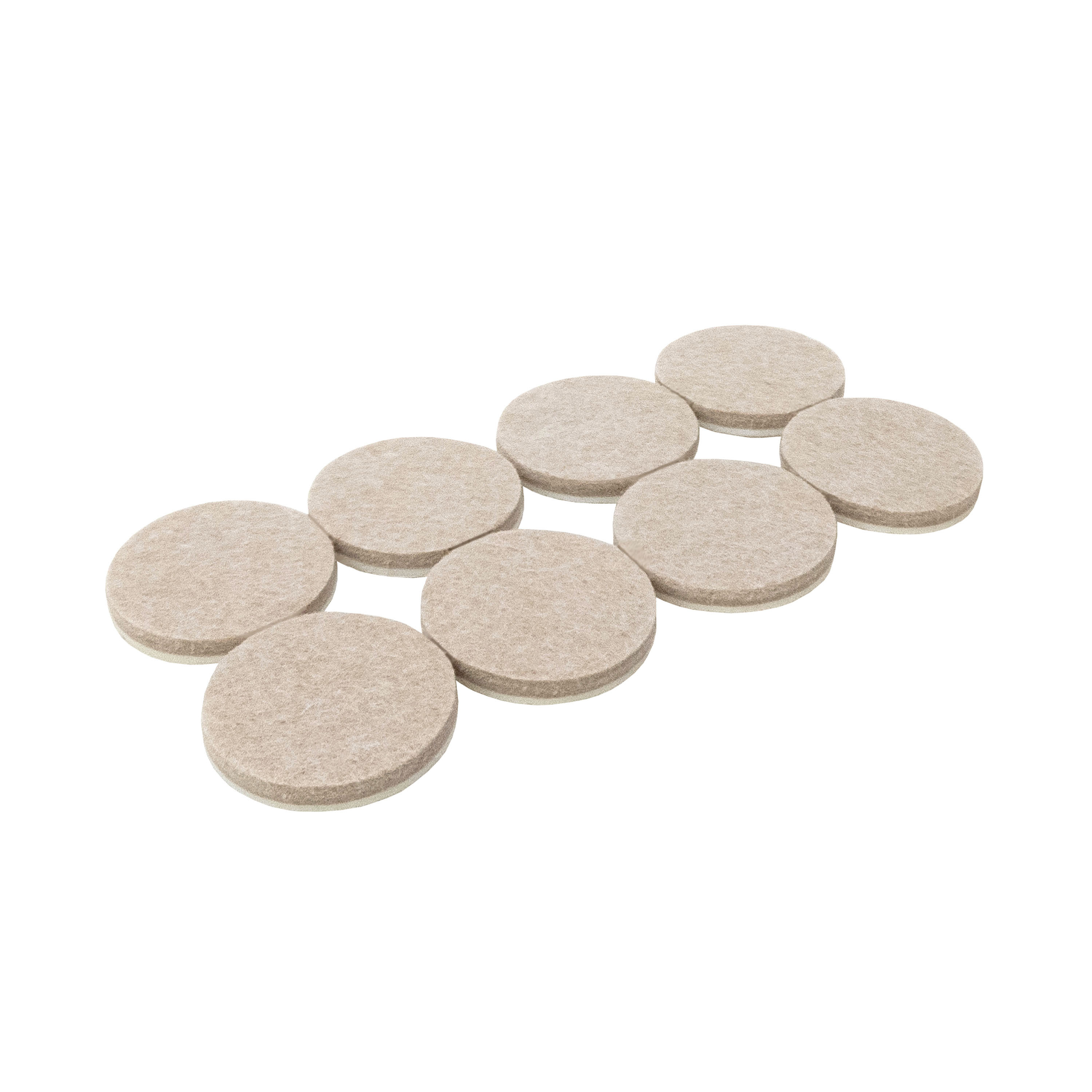 Project Source 4719324PS 8 -Pack 1-1/2-in Beige Round Felt furniture pads