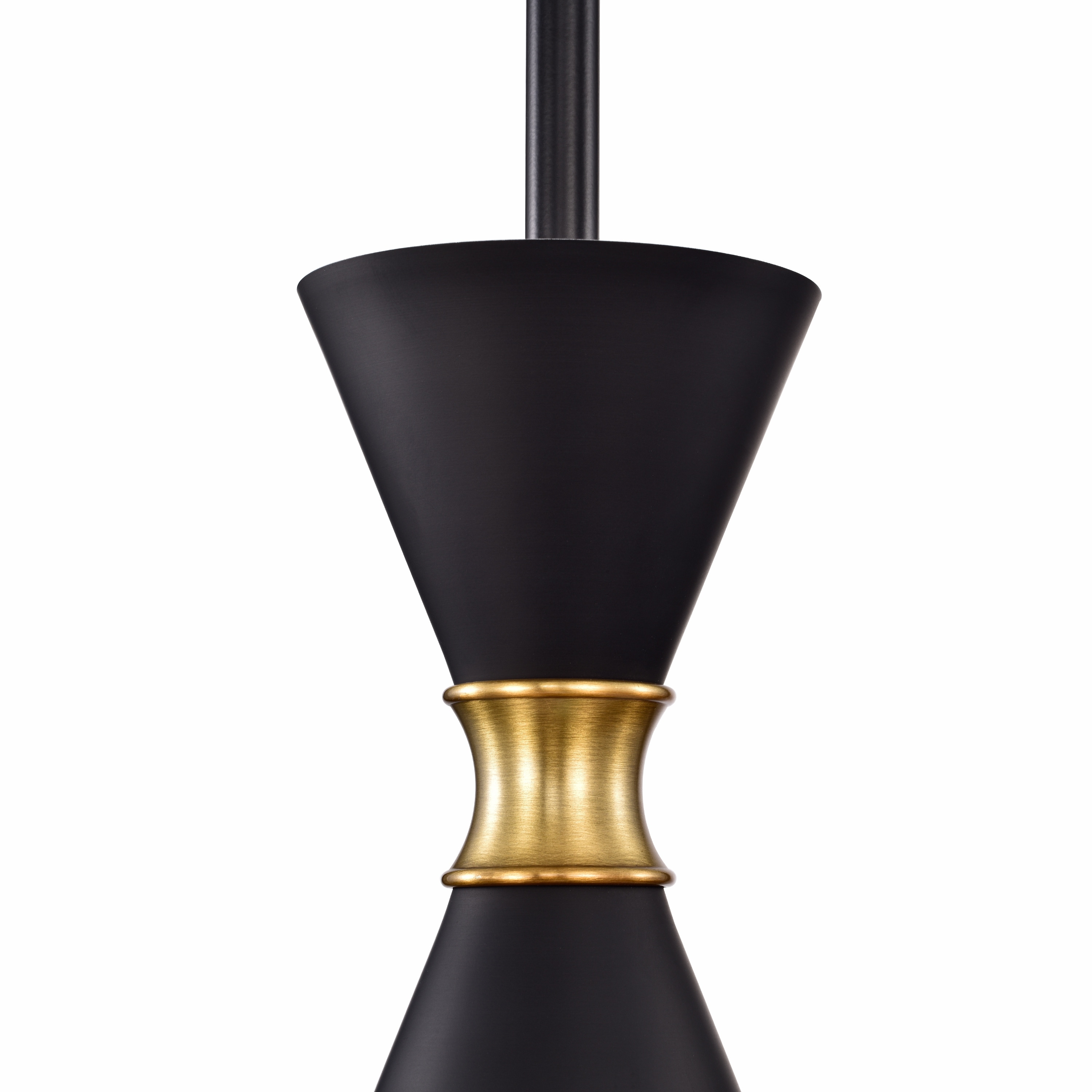 C Cattleya Black Modern/Contemporary Cone Mini Hanging Pendant Light ...