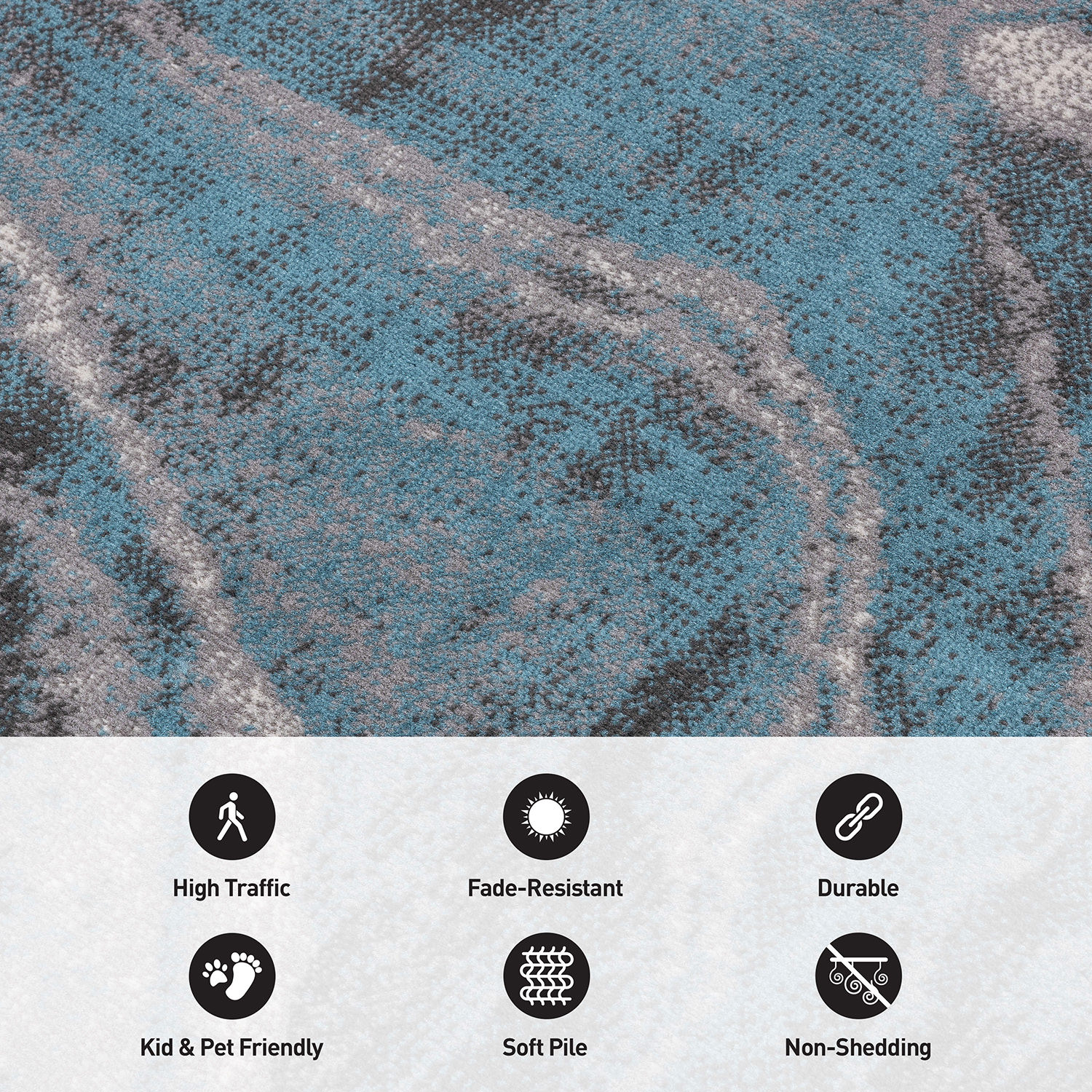 World Rug Gallery 2091BLUE5X7 rugs - View #3
