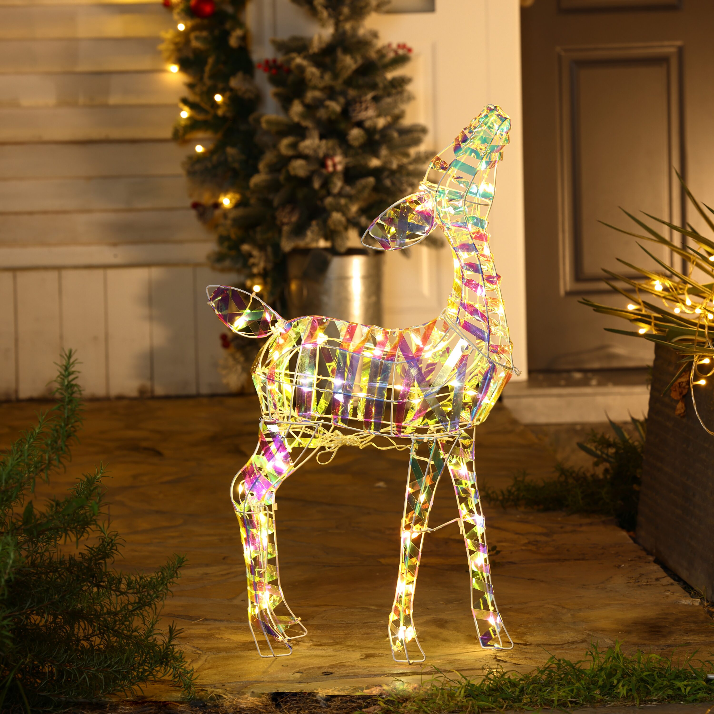 LightShow Colossal Iridescent Buck Outdoor Christmas Decoration, The Home  Depot Canada