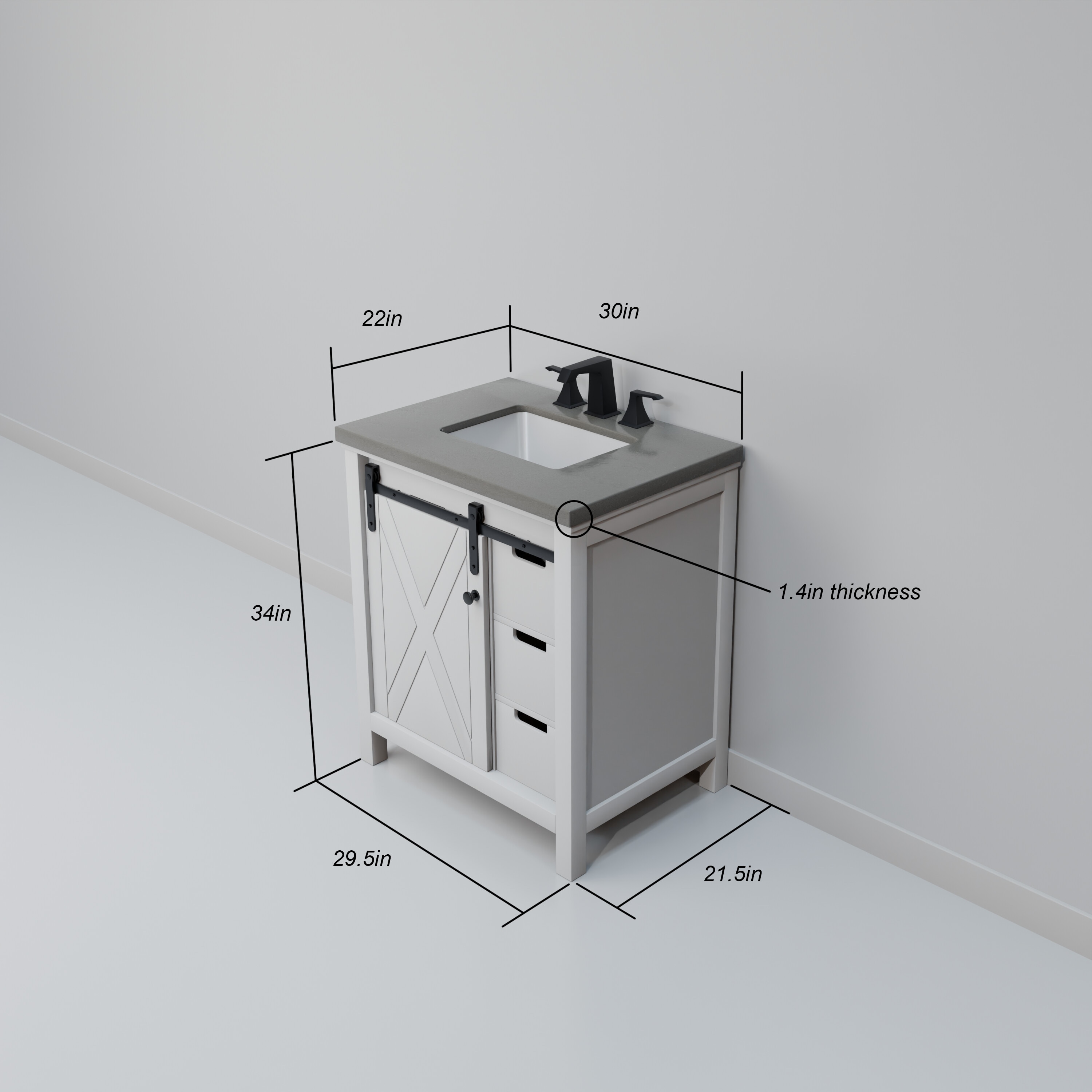 Lexora LM342230SA00M28 vanities - View #8
