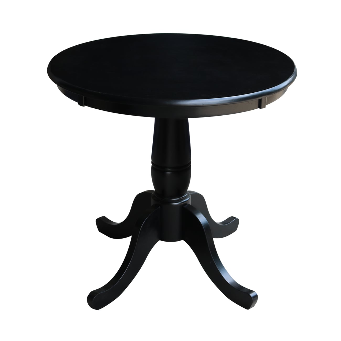 International Concepts Hickory/Washed Coal Round Traditional Dining Table,  Wood With Washed Coal Wood Base In The Dining Tables Department At