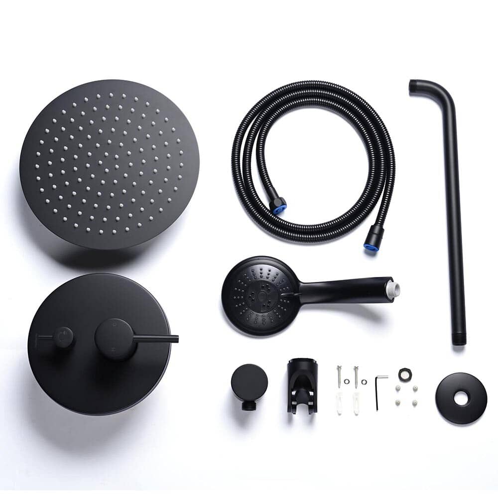 Yescom W81FCS002-10IN-MB-LO Tub-Shower-Faucets - View #2