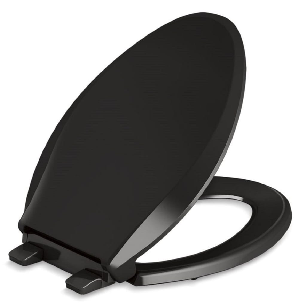 KOHLER Cachet Readylatch Quiet Close Elongated Toilet Seat in the