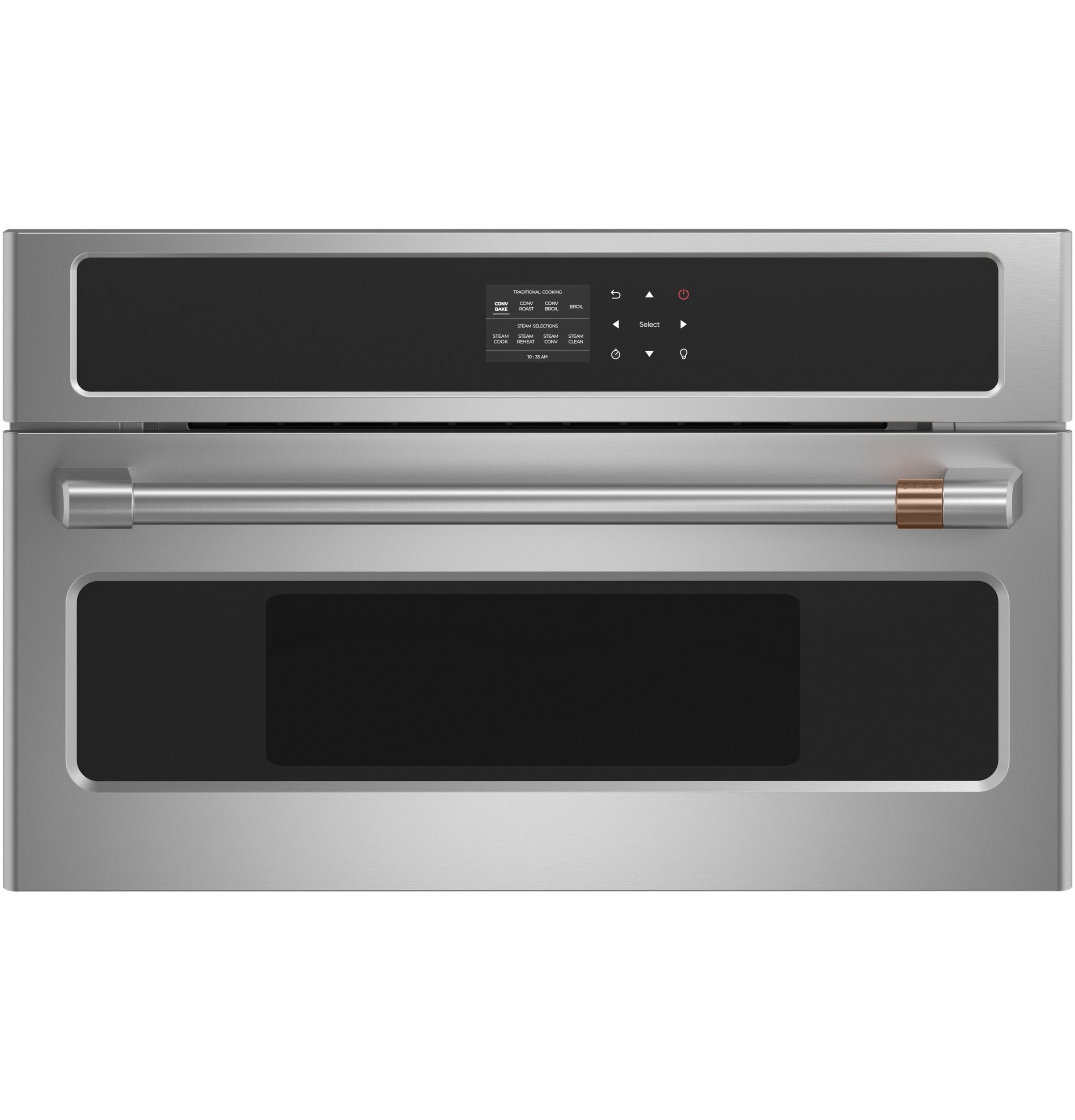 Cafe CMB903P2NS1 Pro Steam 30-in Convection European Element Single Electric Wall Oven (Stainless Steel)