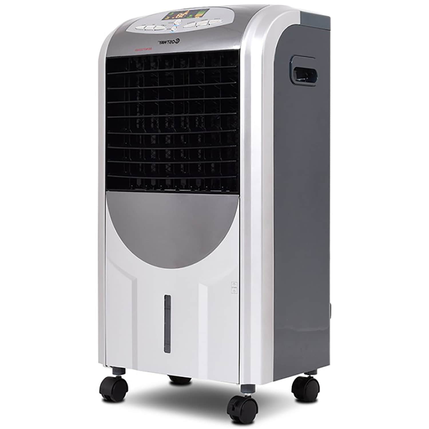 334-CFM 3-Speed Indoor Portable Evaporative Cooler for 215-sq ft in Gray/Silver | - GZMR GZ-DHF42941
