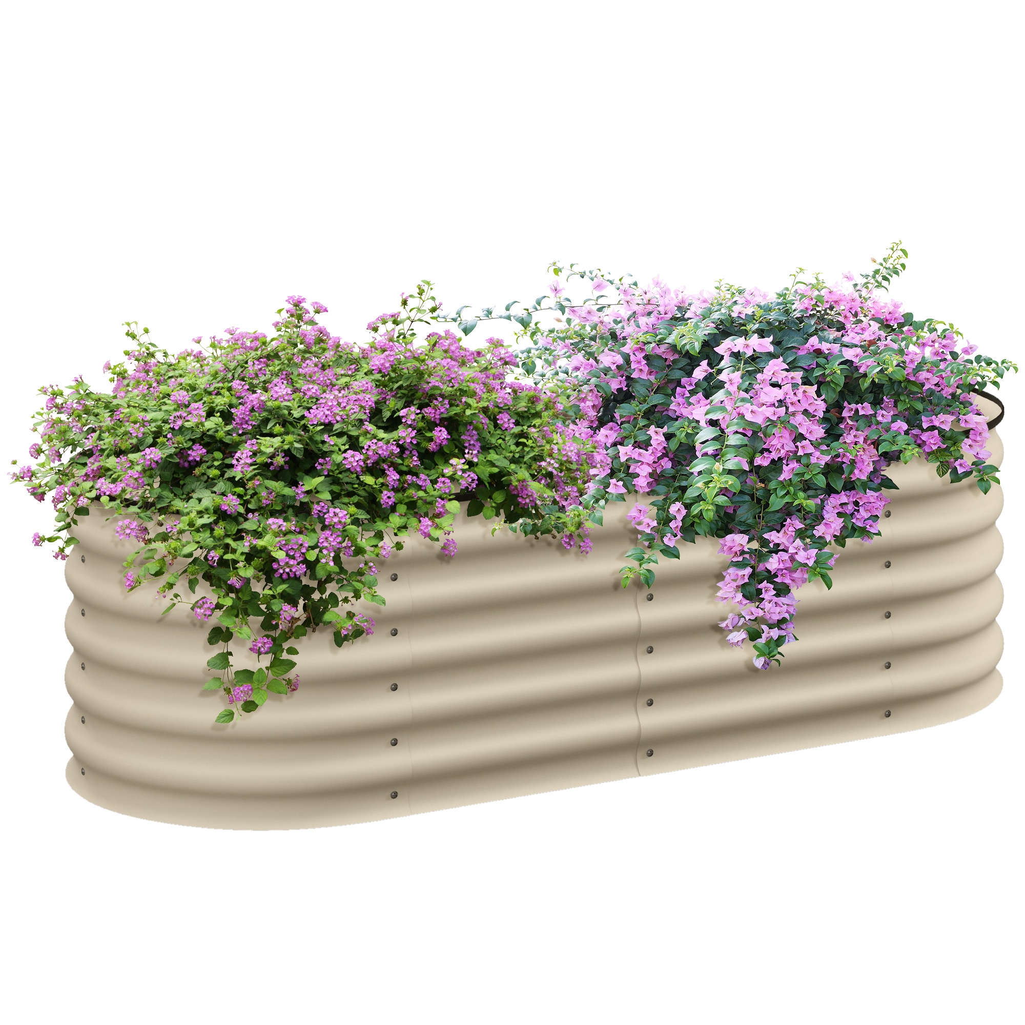 Damerin W259RA 12-cu ft 23.5-in W x 59-in L x 16.5-in H White Powder-coated steel Raised Garden Bed