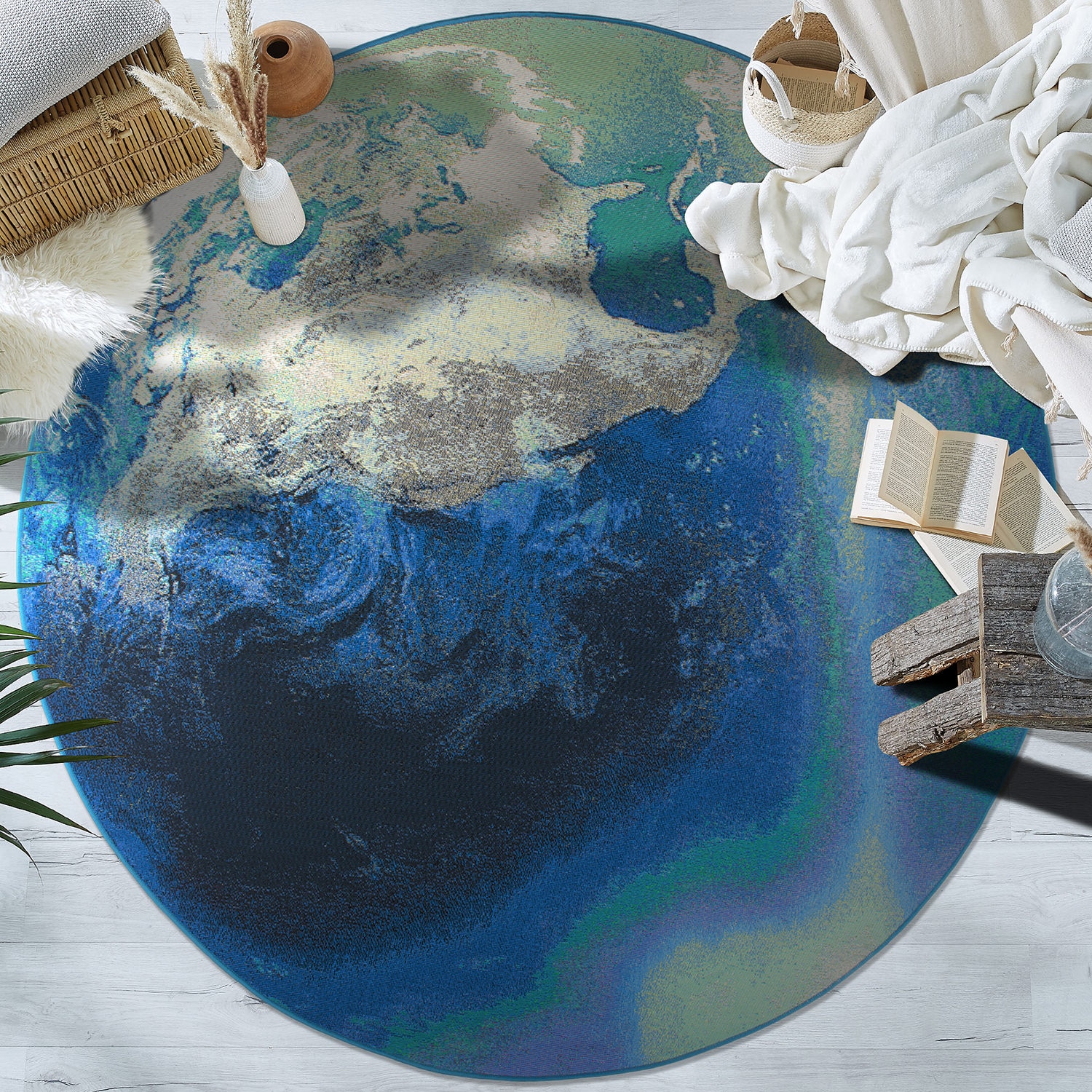 World Rug Gallery 435BLUE6RND rugs - View #2