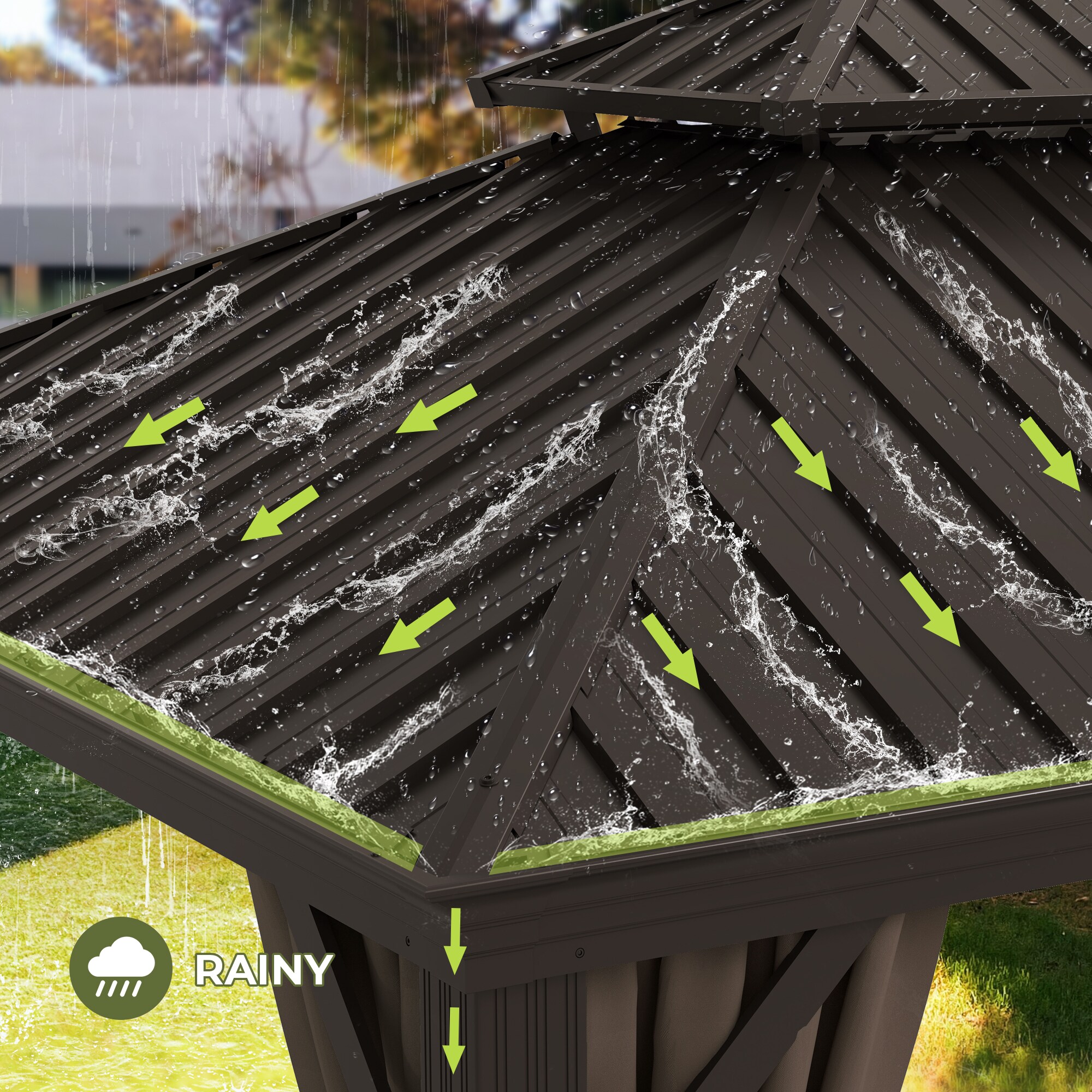  EL-ZPTPS-Z-WL3 Wood-Resin-Gazebos - View #6