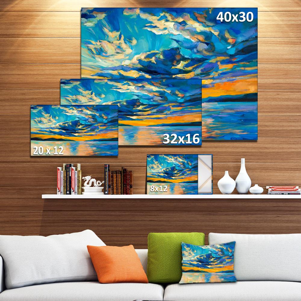 Designart 30-in H x 40-in W Coastal Print on Canvas in the Wall Art ...