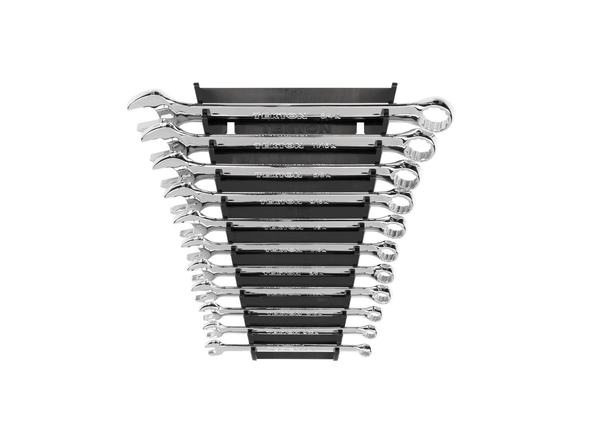 TEKTON WCB91103 11 -Piece Set 12-point Standard (SAE) Standard Combination Wrench Includes Hard Case