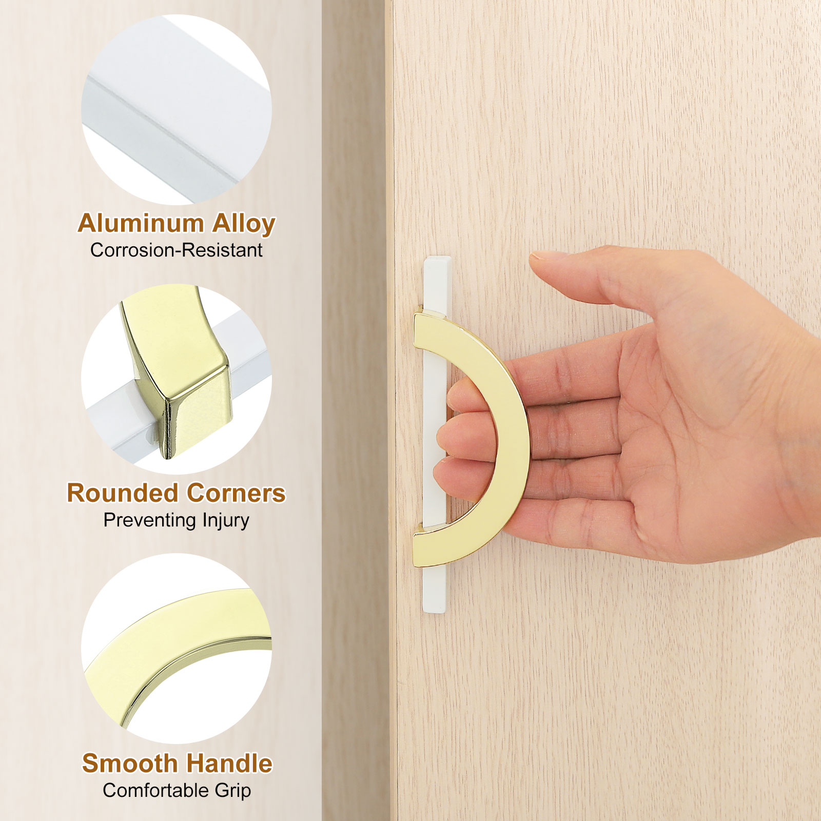 Unique Bargains S25093000UX5201 Cabinet-Pulls - View #4