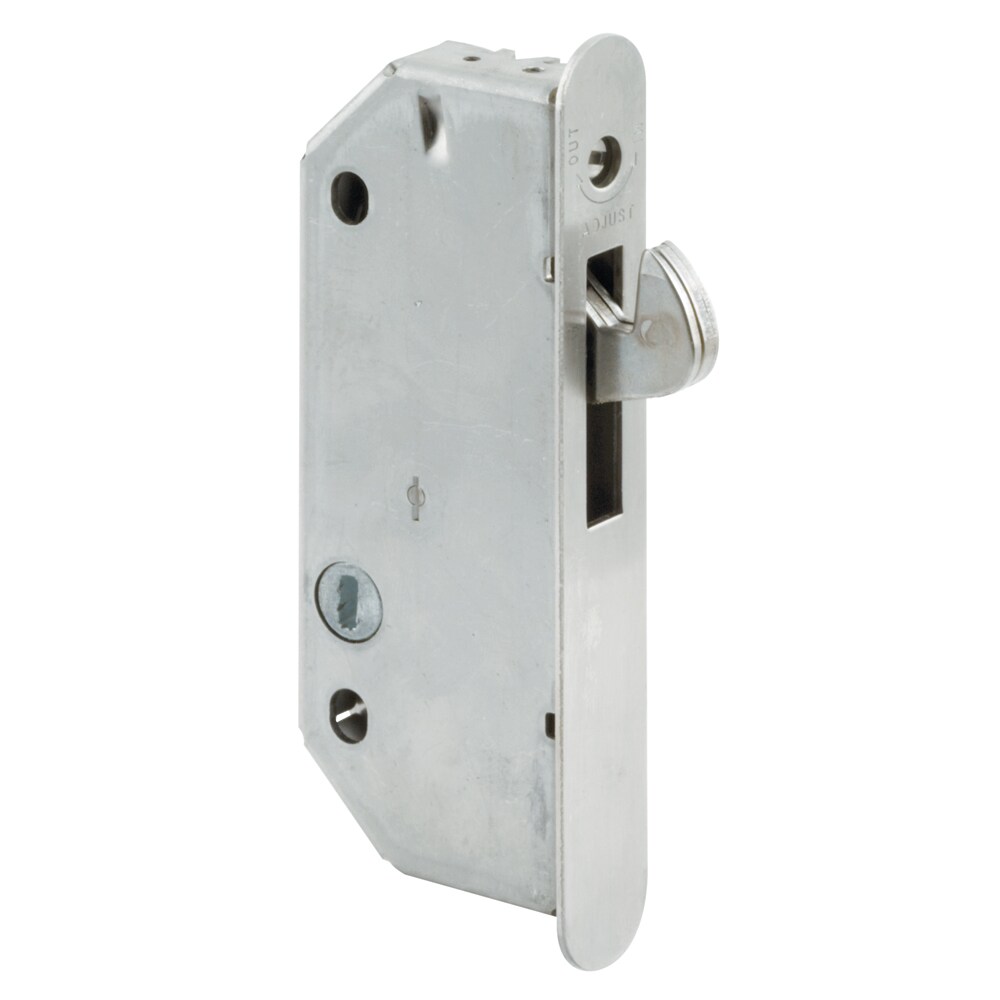 Prime-Line Silver Zinc-plated Sliding Patio Door Mortise lock
