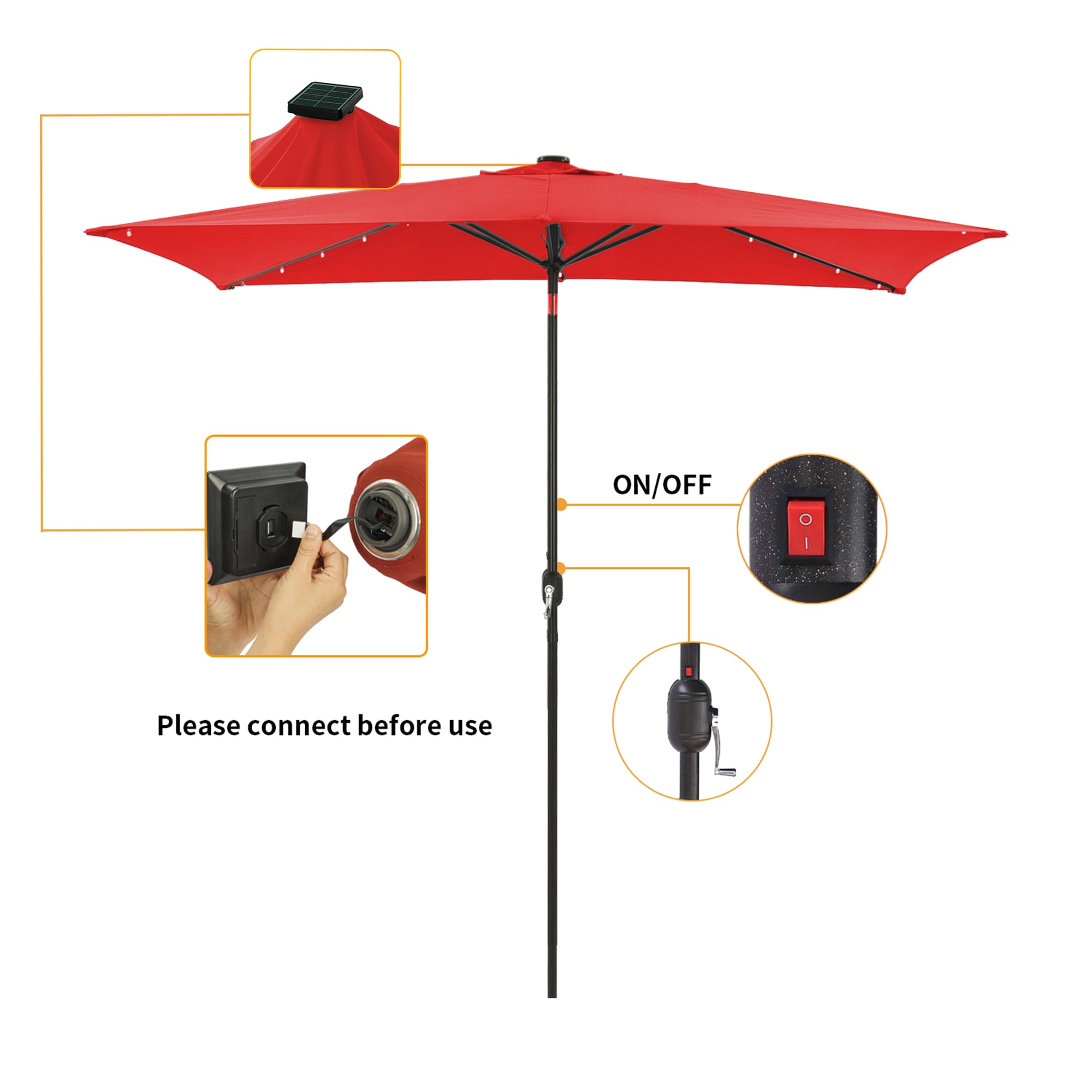 CASAINC WF-SM-250RD Umbrellas-2 - View #5
