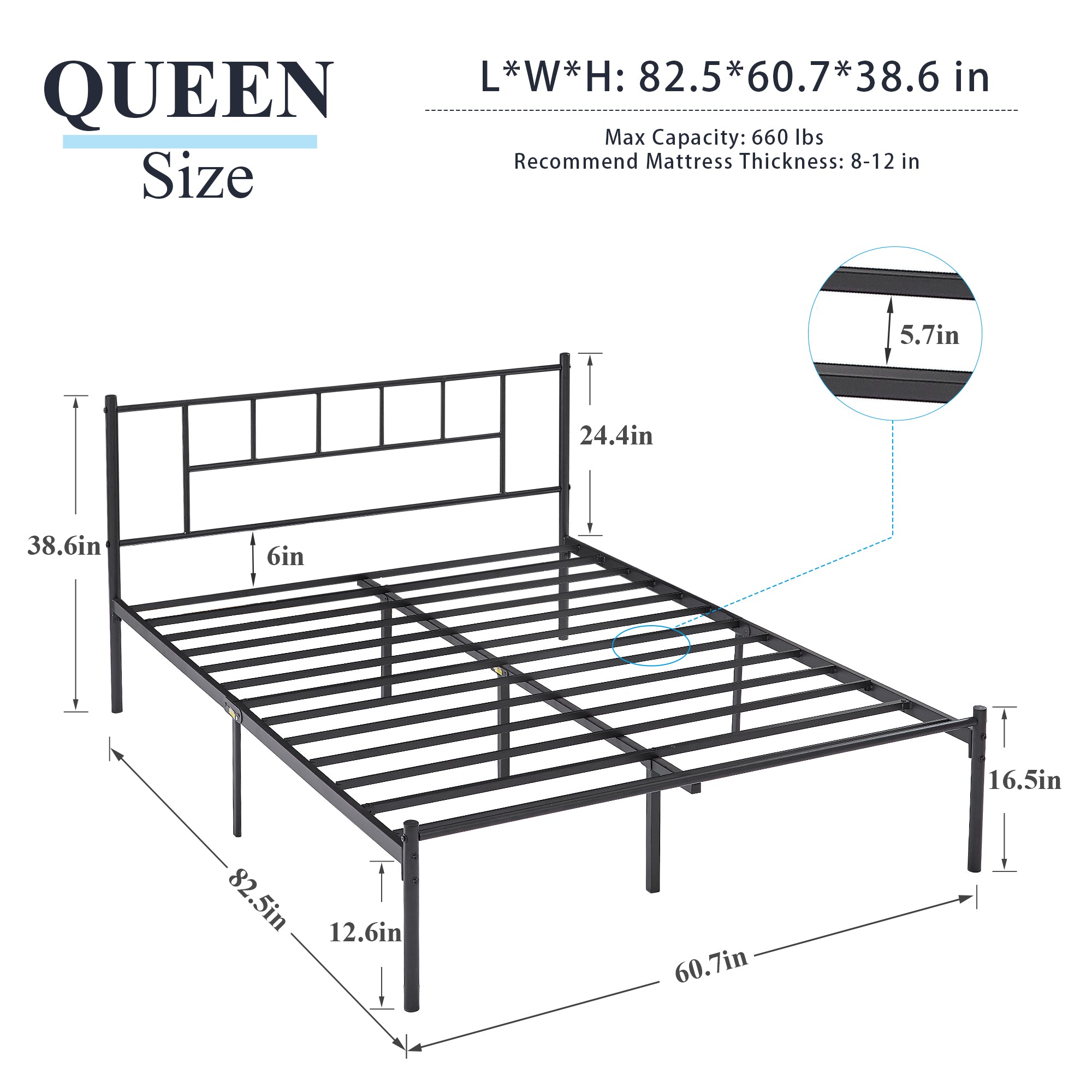 Vecelo LOE-Q39-BLK beds - View #3