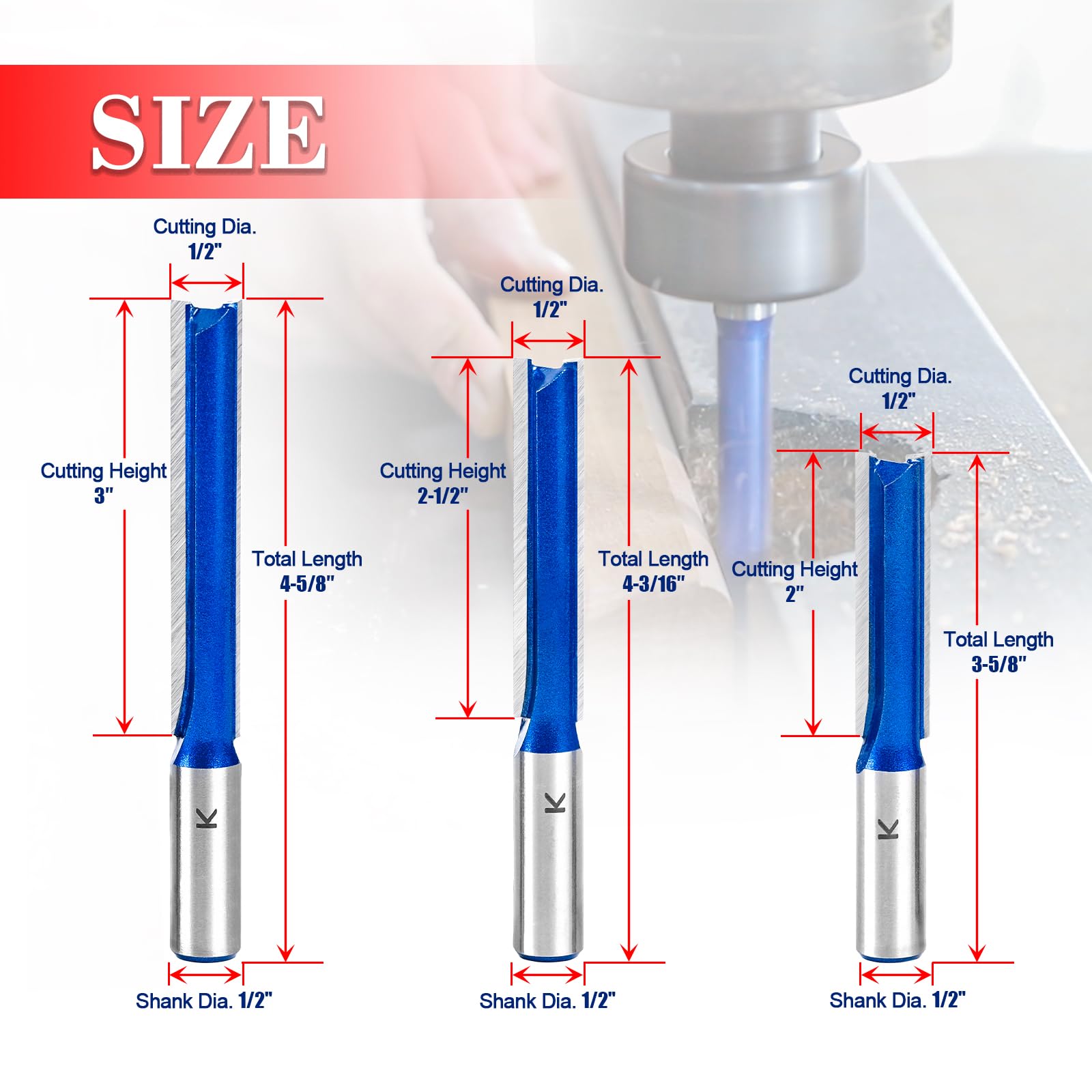 SenQWFa LDC0819C365 Straight-Mortising-Router-Bits - View #2