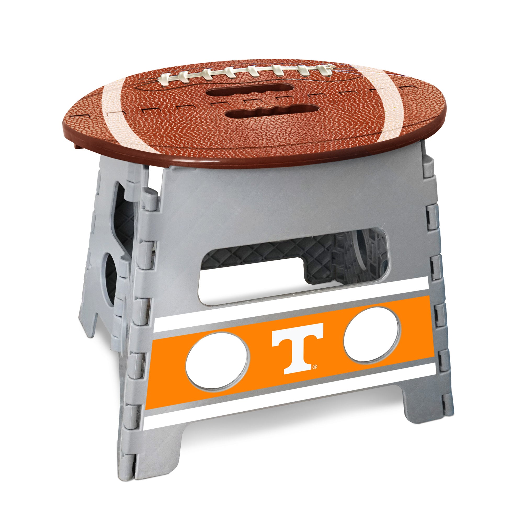 FANMATS 24571 Tennessee Volunteers 1-Step 250 lbs. Capacity Gray Plastic Foldable Step Stool