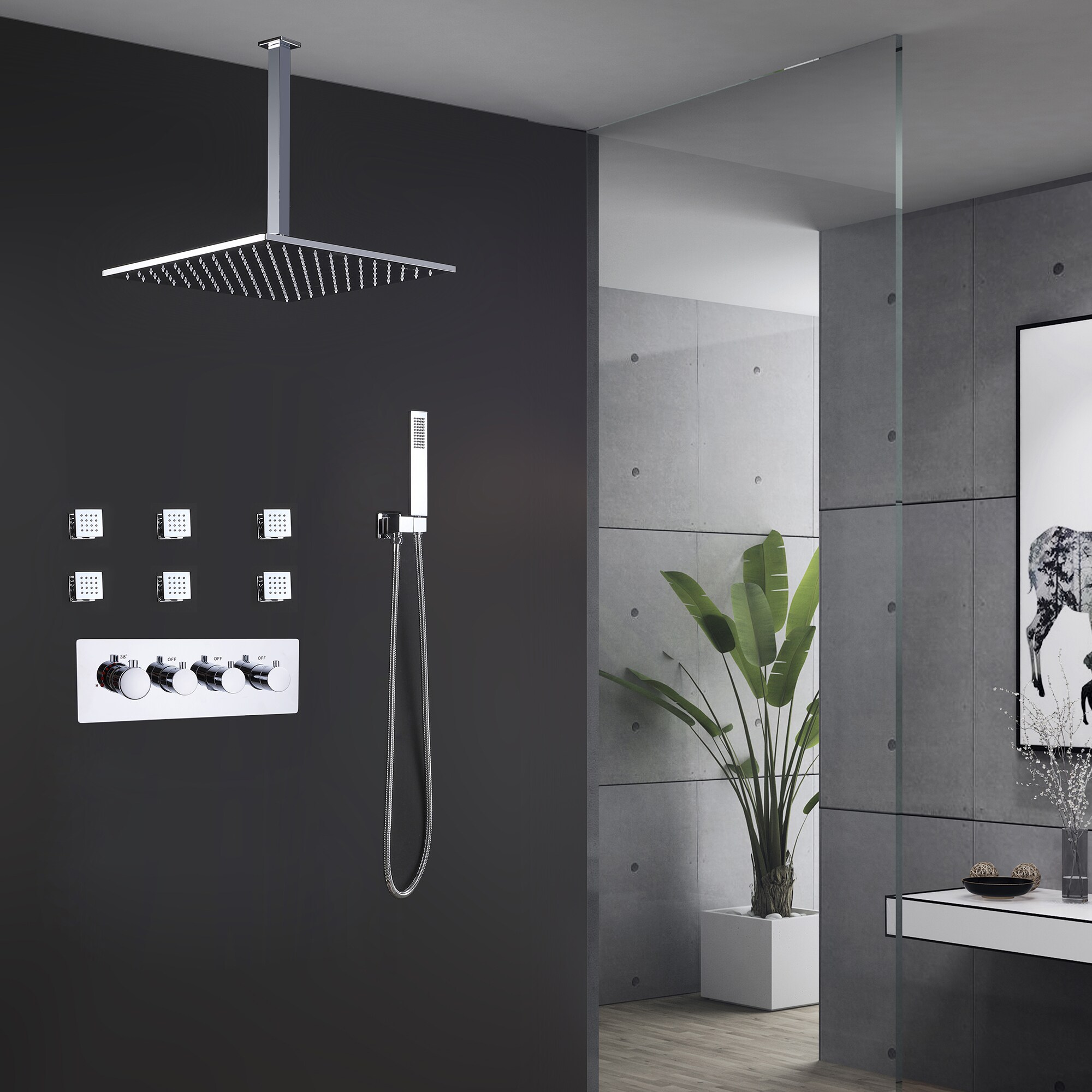 MODLAND MDL0SS80CH7 Showerhead-Bar-Panels - View #2