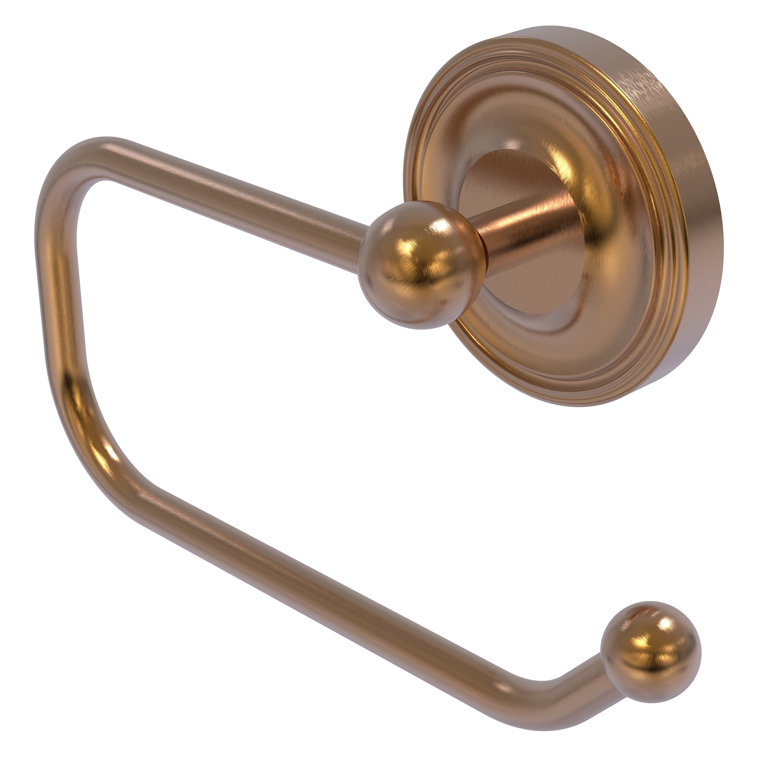 Allied Brass R-24E-BBR Regal Brushed Bronze Wall mount Single post Toilet Paper Holder 1 -Rolls with Storage