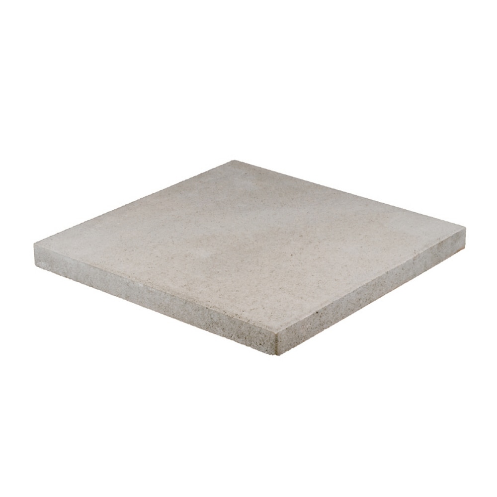 23-in L x 23-in W x 2-in H Square Gray Concrete Patio Stone in the ...