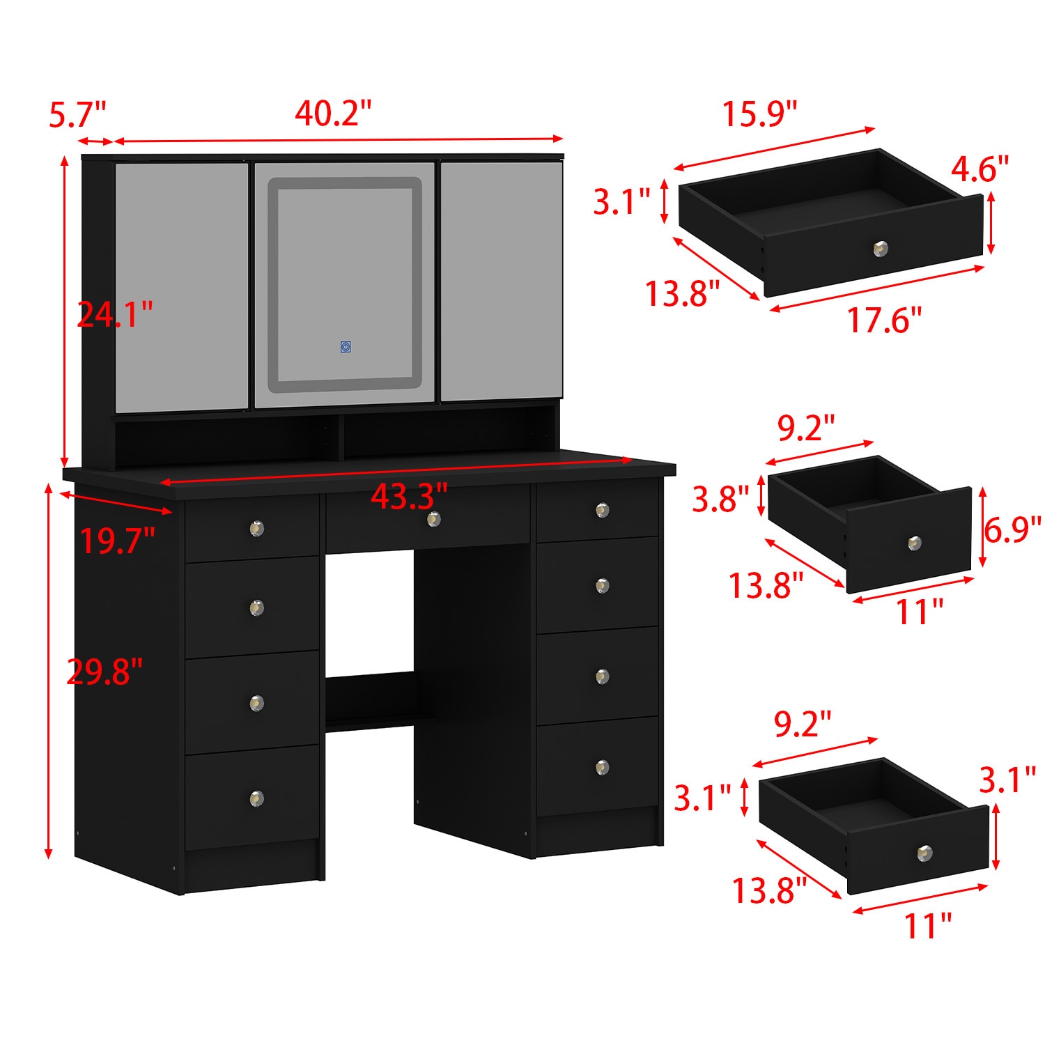 FUFU&GAGA KF210213-05 Bedroom-Vanities - View #11