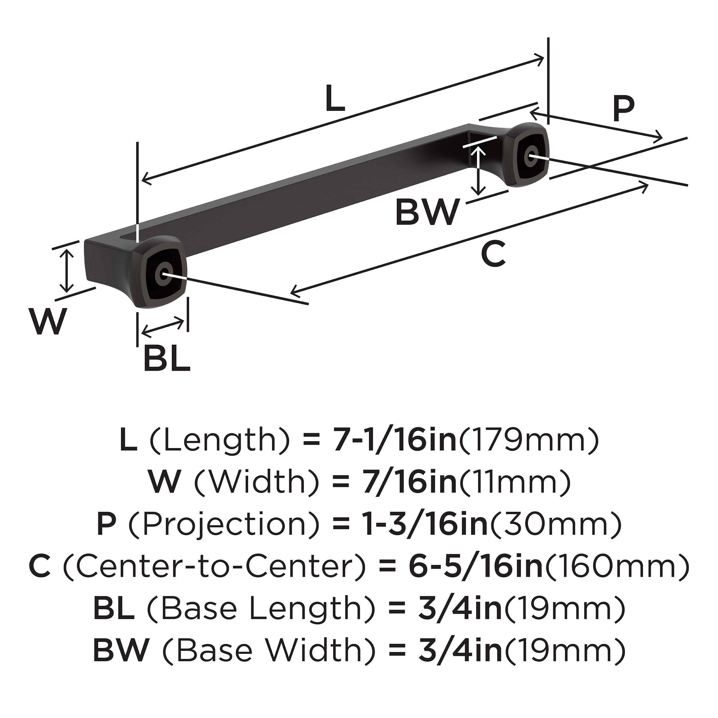 Amerock 10VMP37063ORB Cabinet-Pulls - View #4