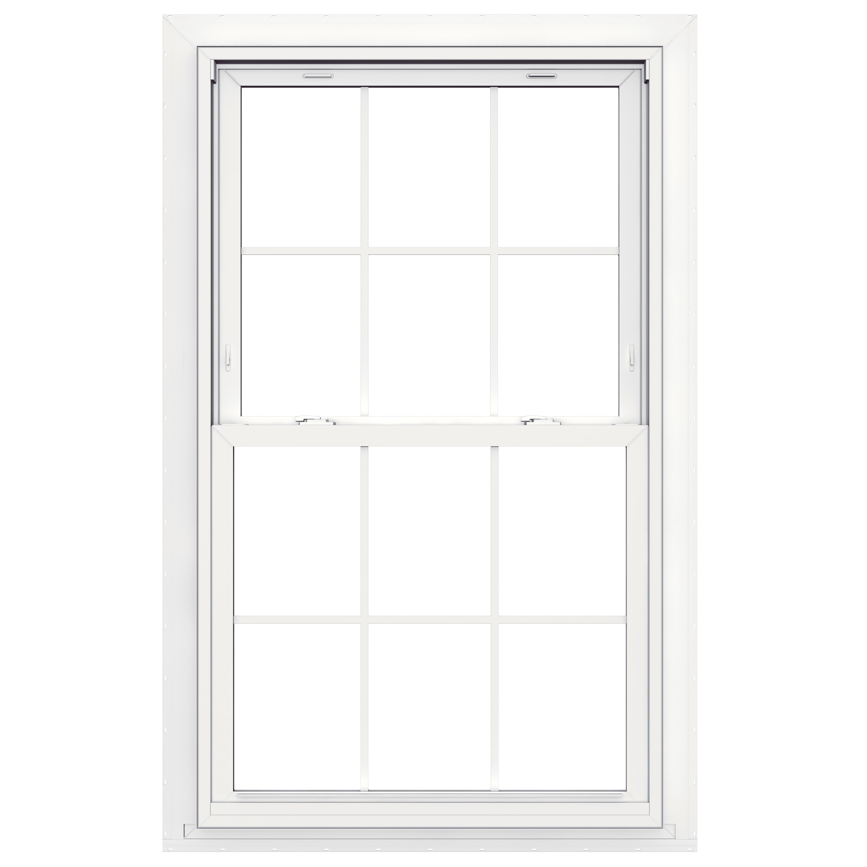 JELD-WEN Flat Casing Vinyl 35.5-in x 59.5-in x 3.25-in Jamb Vinyl New ...