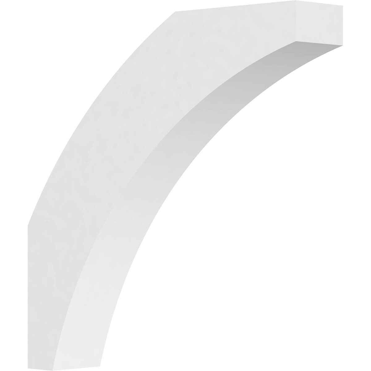 Ekena Millwork BRCP03X18X18THR 3-in x 18-in x 18-in Unfinished PVC Standard Thorton Knee Brace