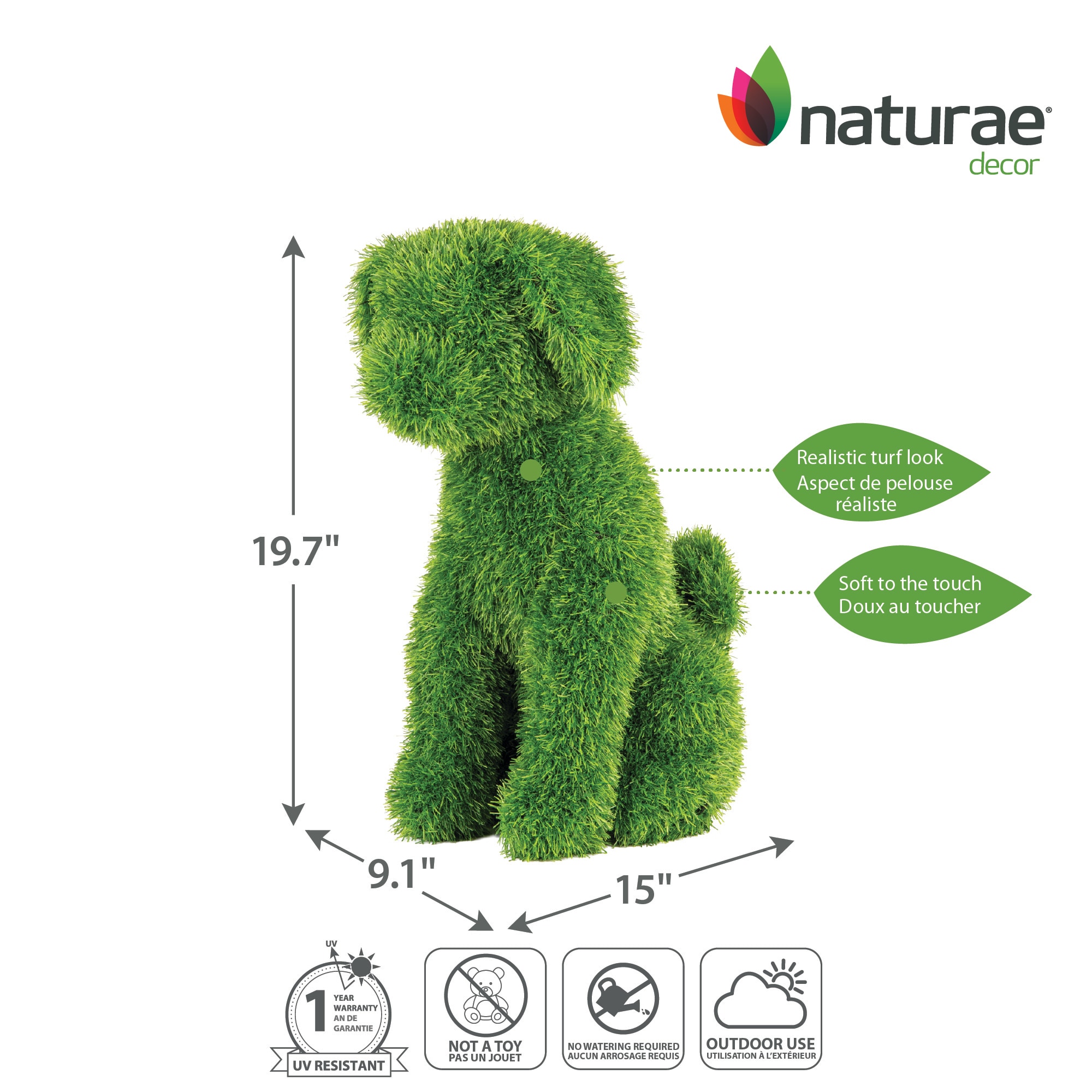 naturae decor PLS-22050-1PK Garden-Statue - View #3